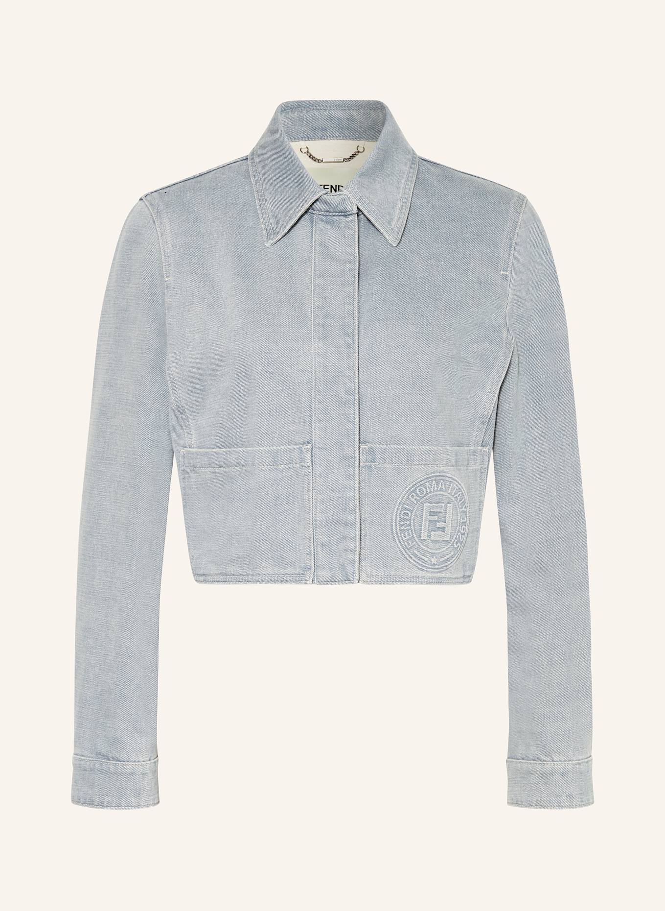 FENDI Kurtka jeansowa: JASNONIEBIESKI