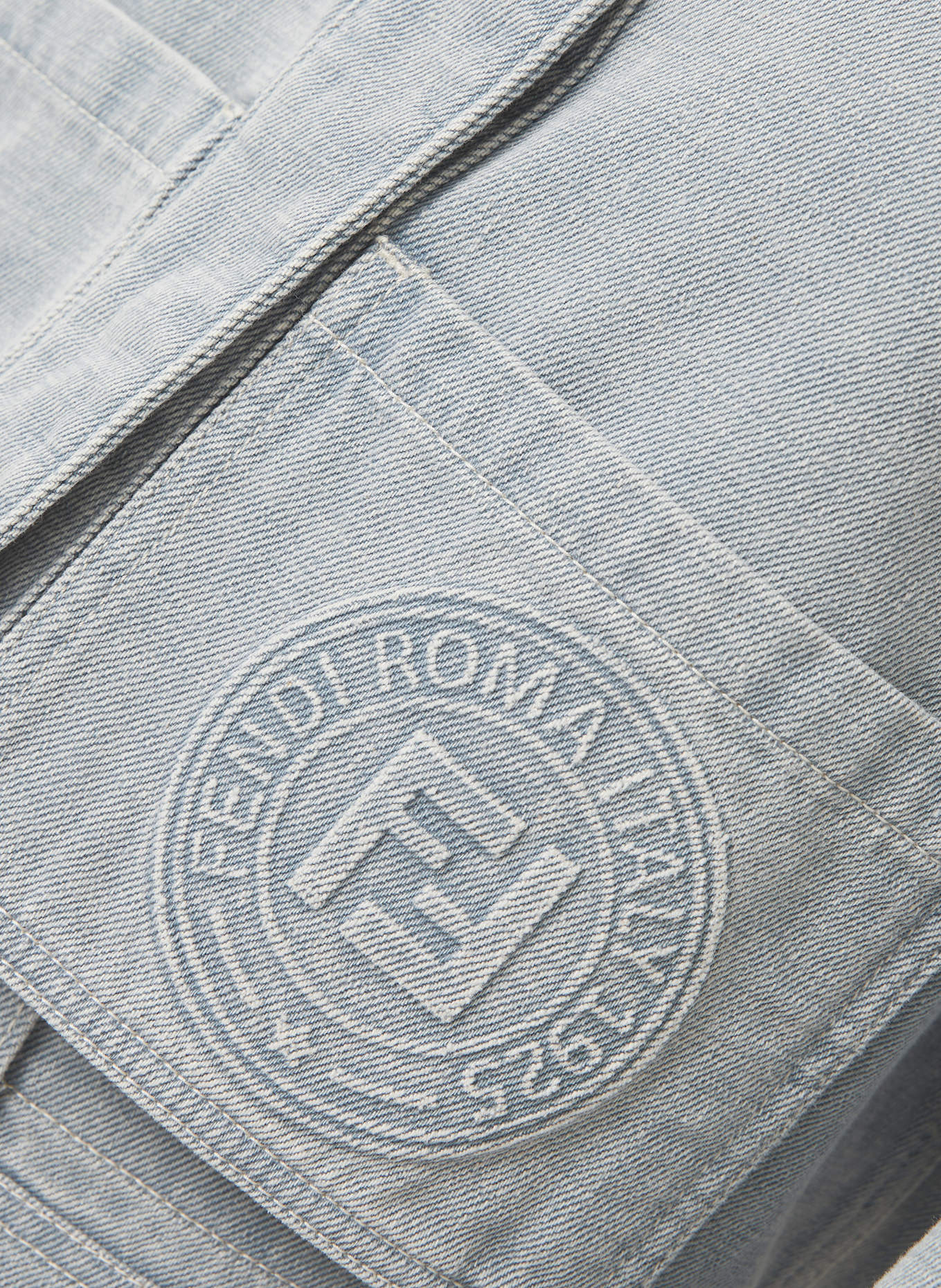 FENDI Kurtka jeansowa: JASNONIEBIESKI