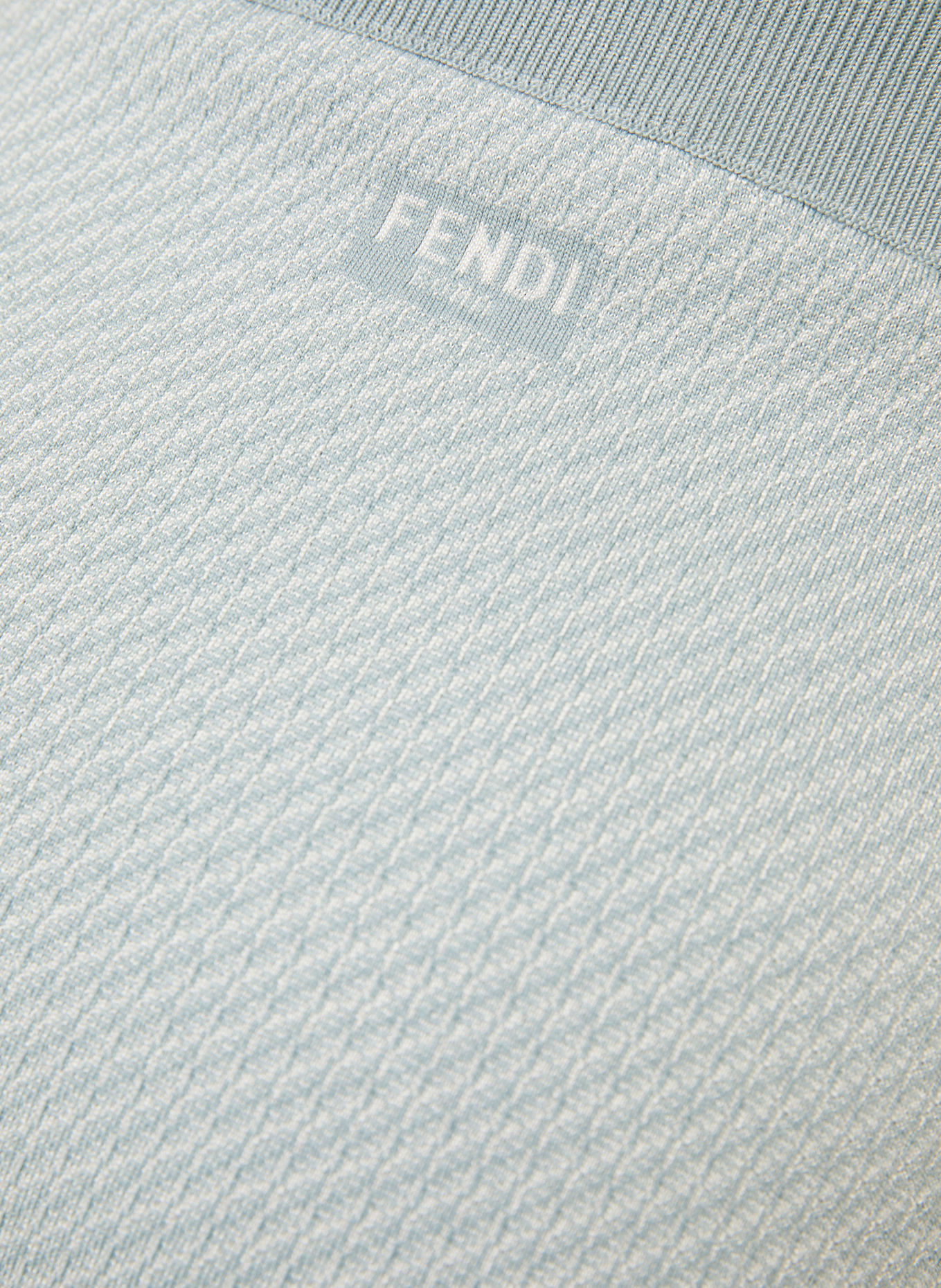 FENDI Strickrock mit Seide: MINT