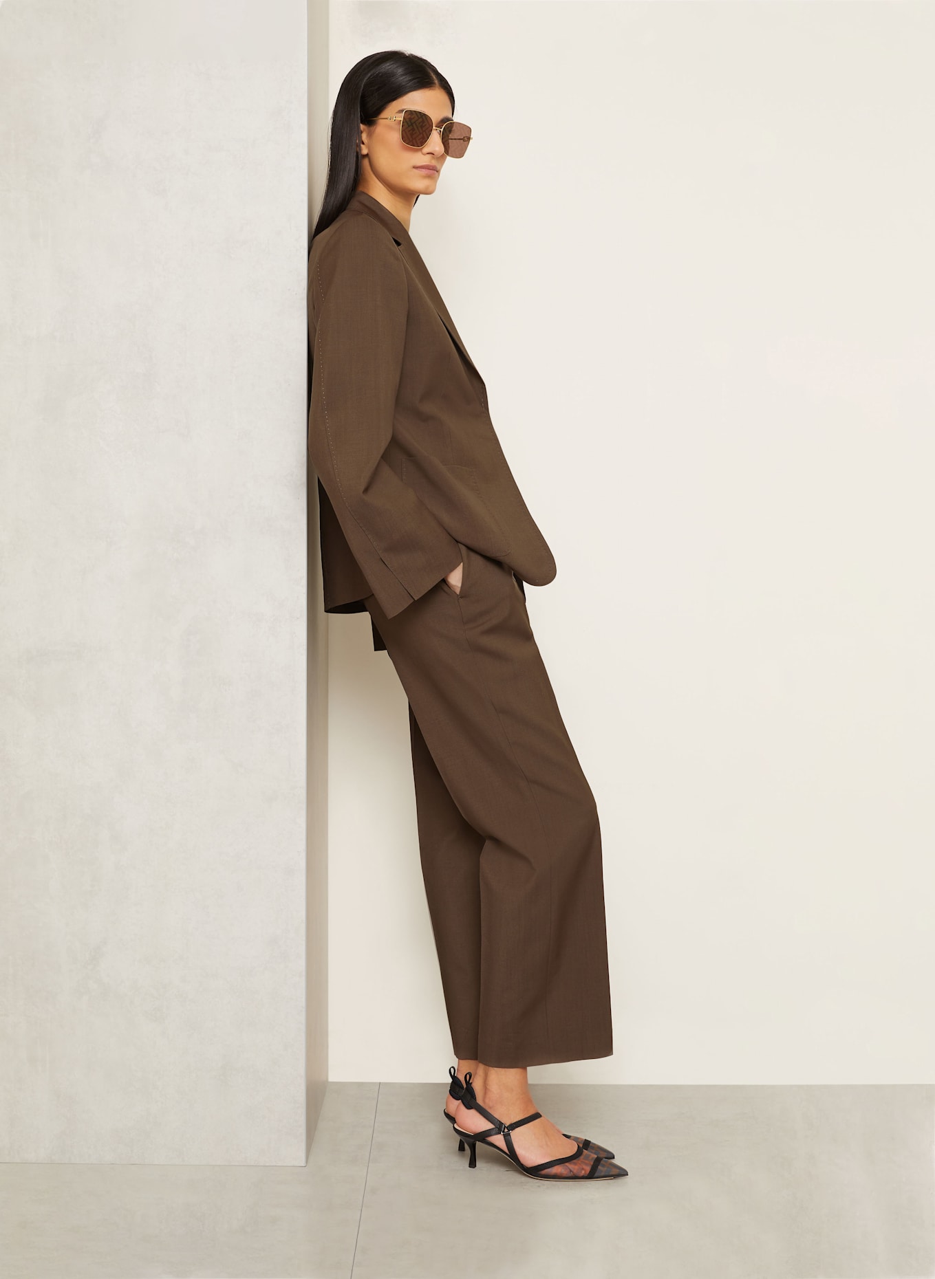 FENDI Hose: DUNKELBRAUN