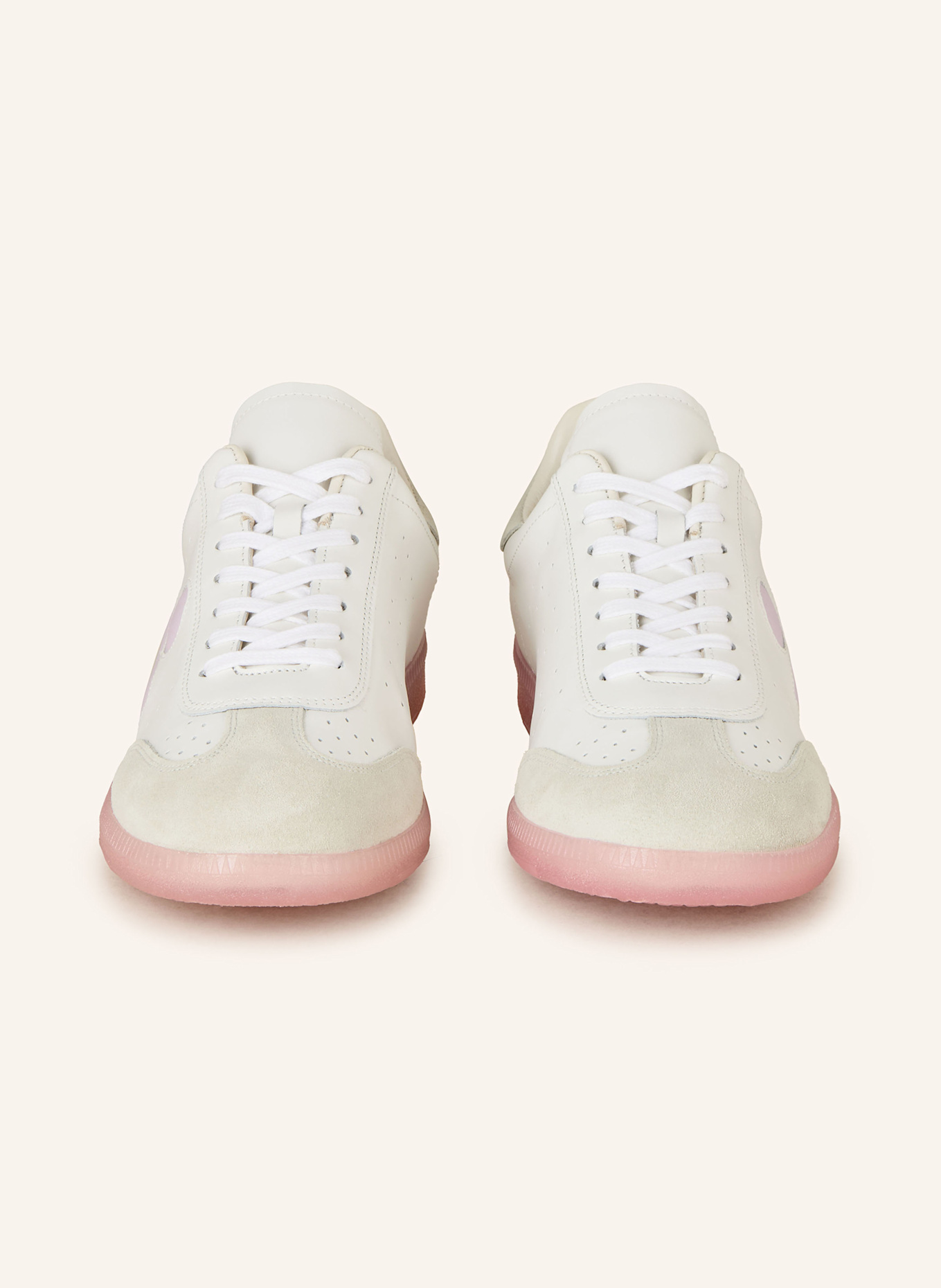 ISABEL MARANT Sneaker BRYCE: WEISS/ HELLGRAU/ HELLLILA