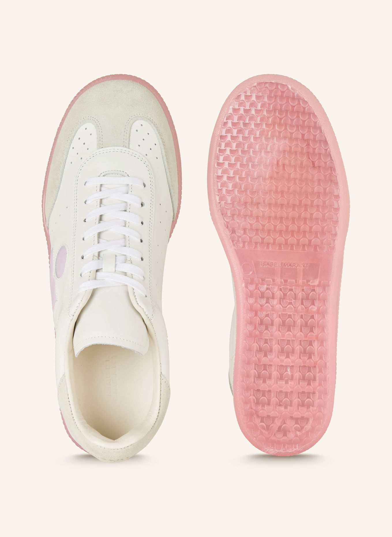 ISABEL MARANT Sneaker BRYCE: WEISS/ HELLGRAU/ HELLLILA
