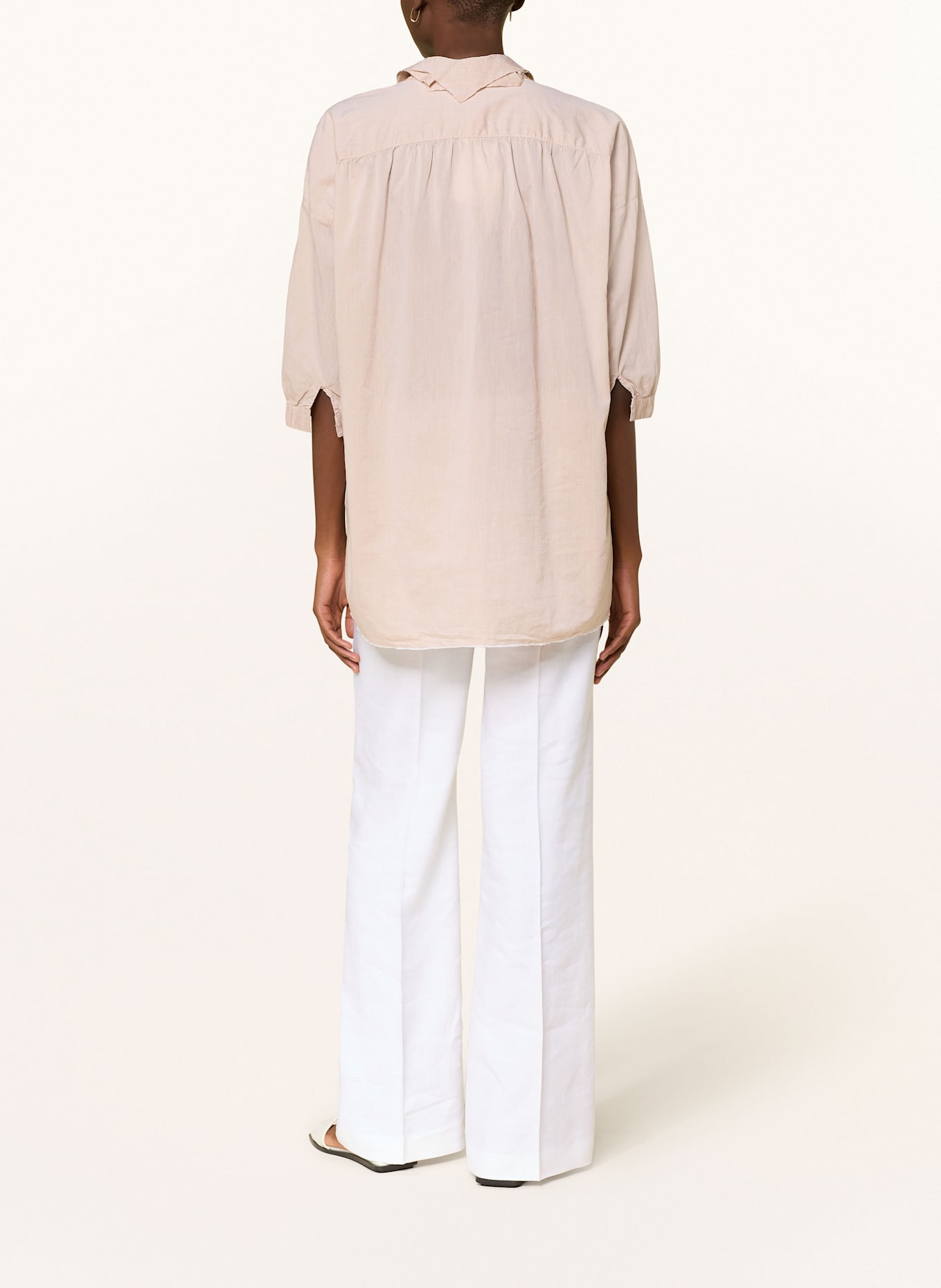 lilienfels Bluzka z rękawem 3/4 i falbankami: BEŻOWY