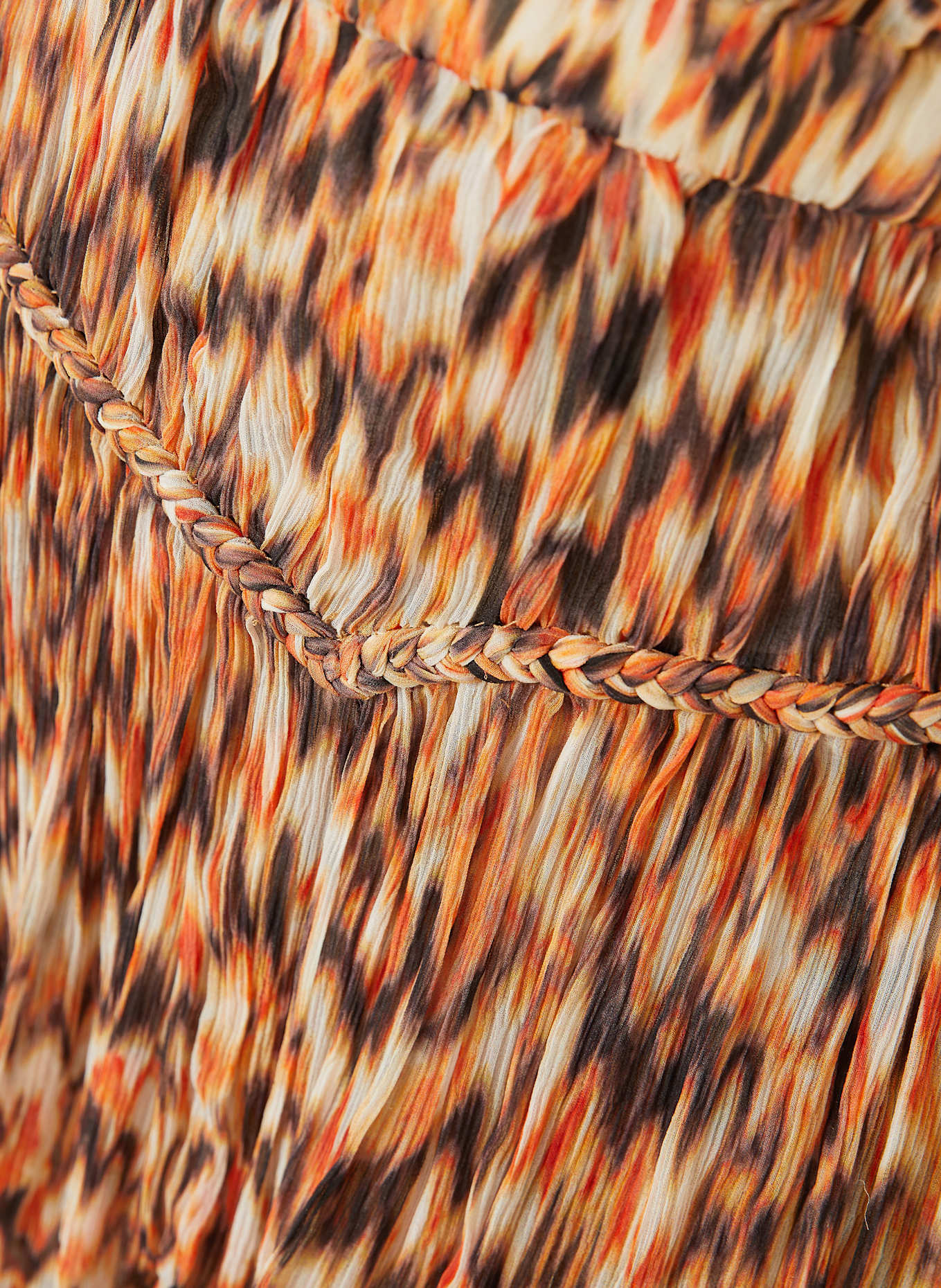 ISABEL MARANT Rock ROUMI: ORANGE/ SCHWARZ/ ECRU