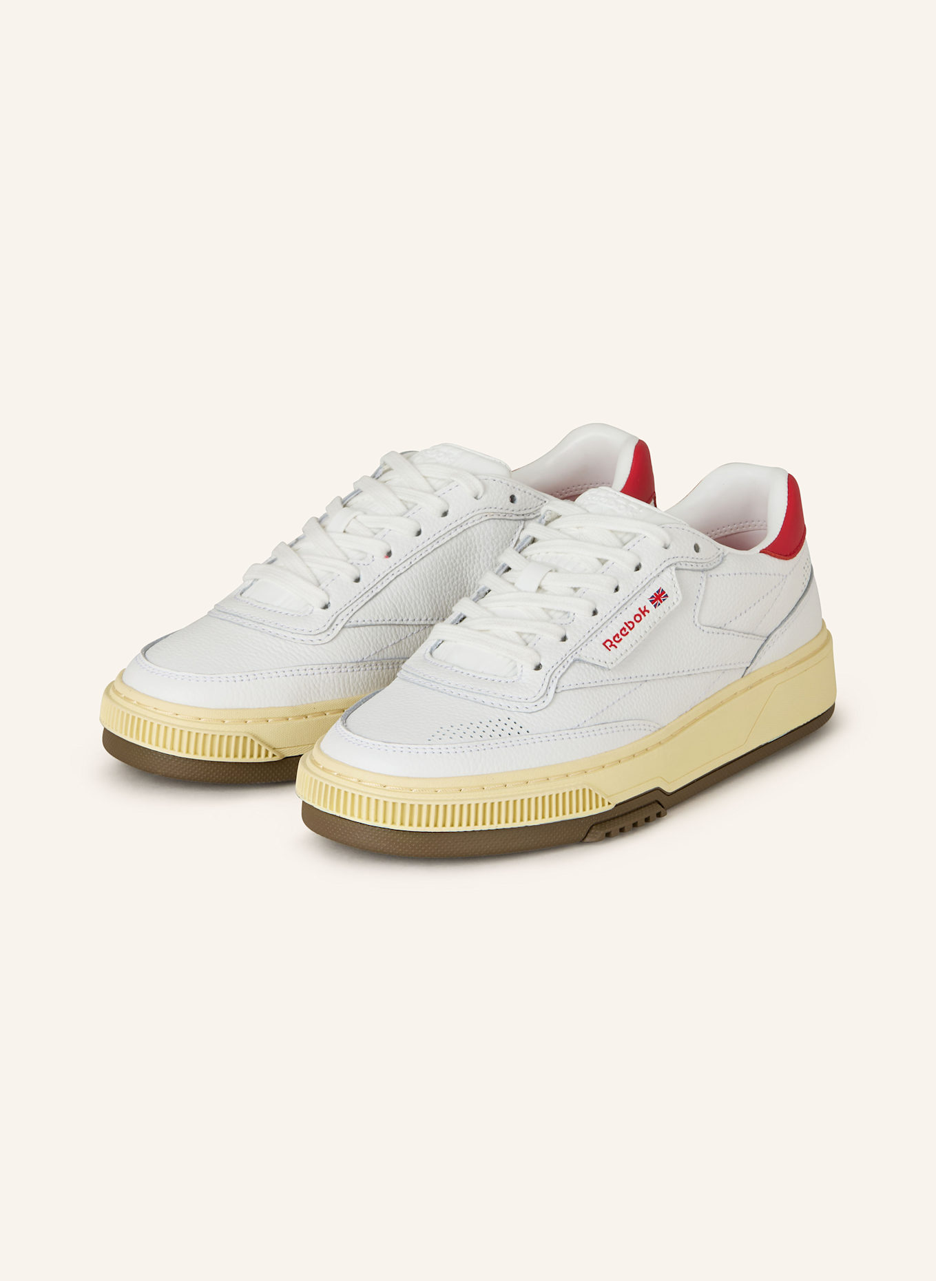 Reebok Sneakersy CLUB C LTD VINTAGE, Kolor: BIAŁY/ CZERWONY (Obrazek 1)