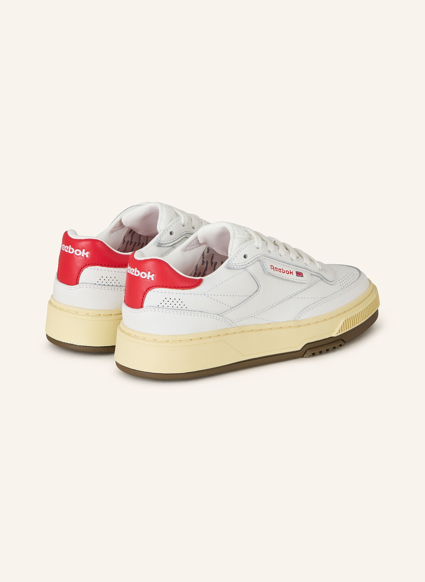 Reebok Sneakersy CLUB C LTD VINTAGE, Kolor: BIAŁY/ CZERWONY (Obrazek 2)