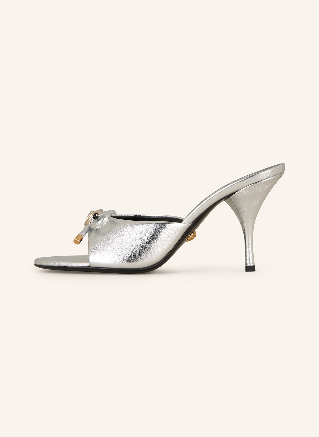 VERSACE Mules: SILBER