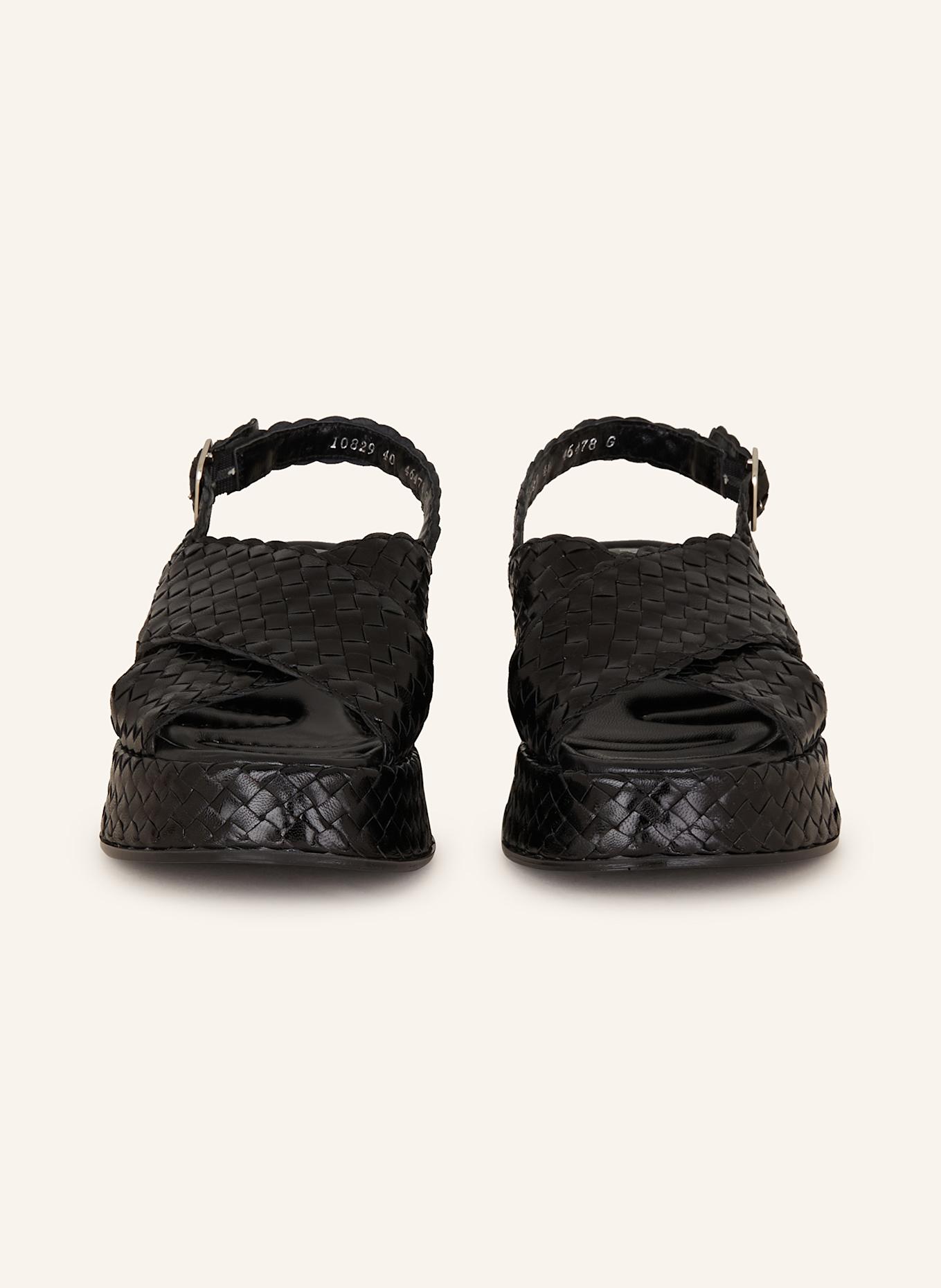 PONS QUINTANA Plateau-Sandalen: SCHWARZ