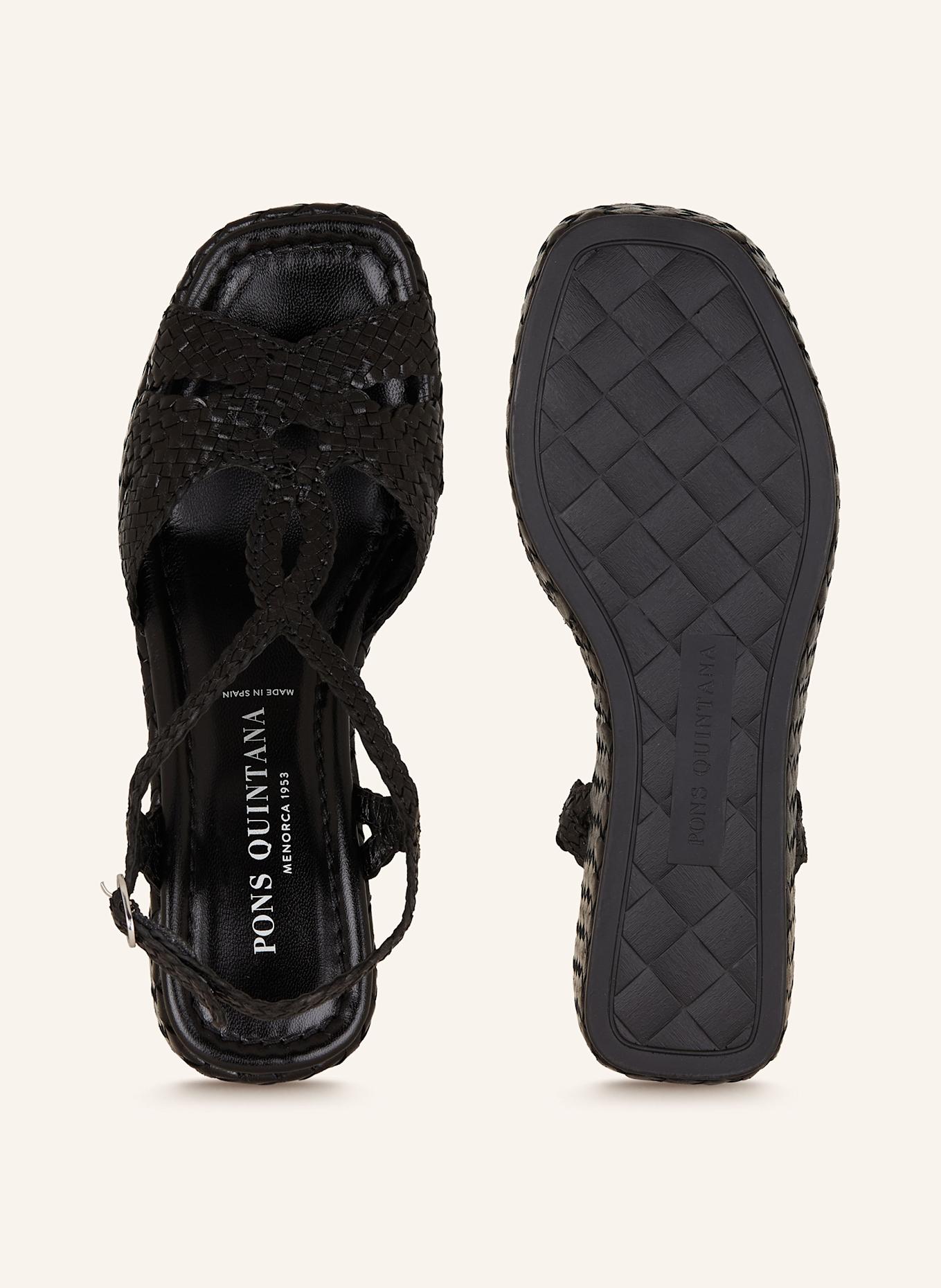 PONS QUINTANA Wedges: SCHWARZ