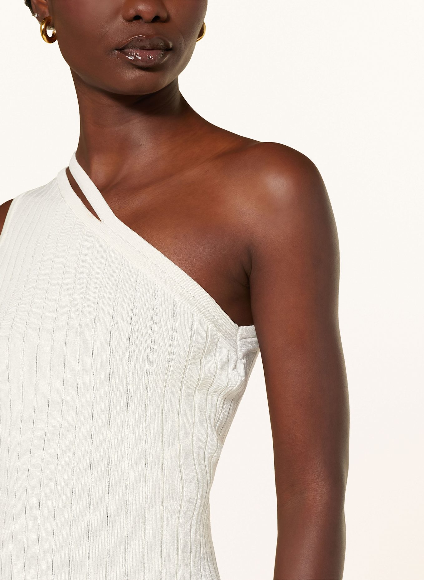 HUGO Strickkleid SEPINTY mit Cut-out: ECRU