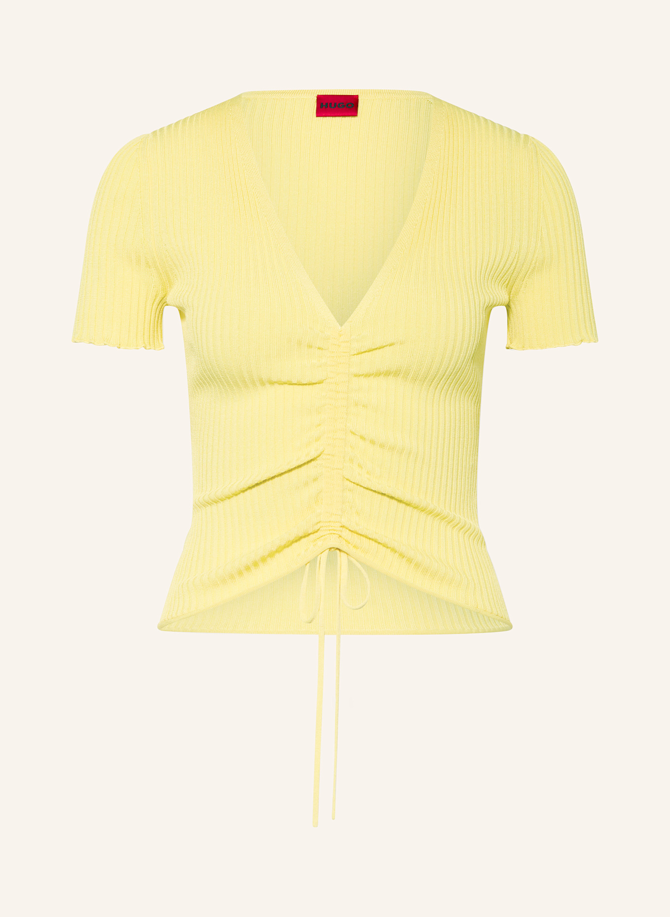HUGO Knit shirt SLISERA: YELLOW