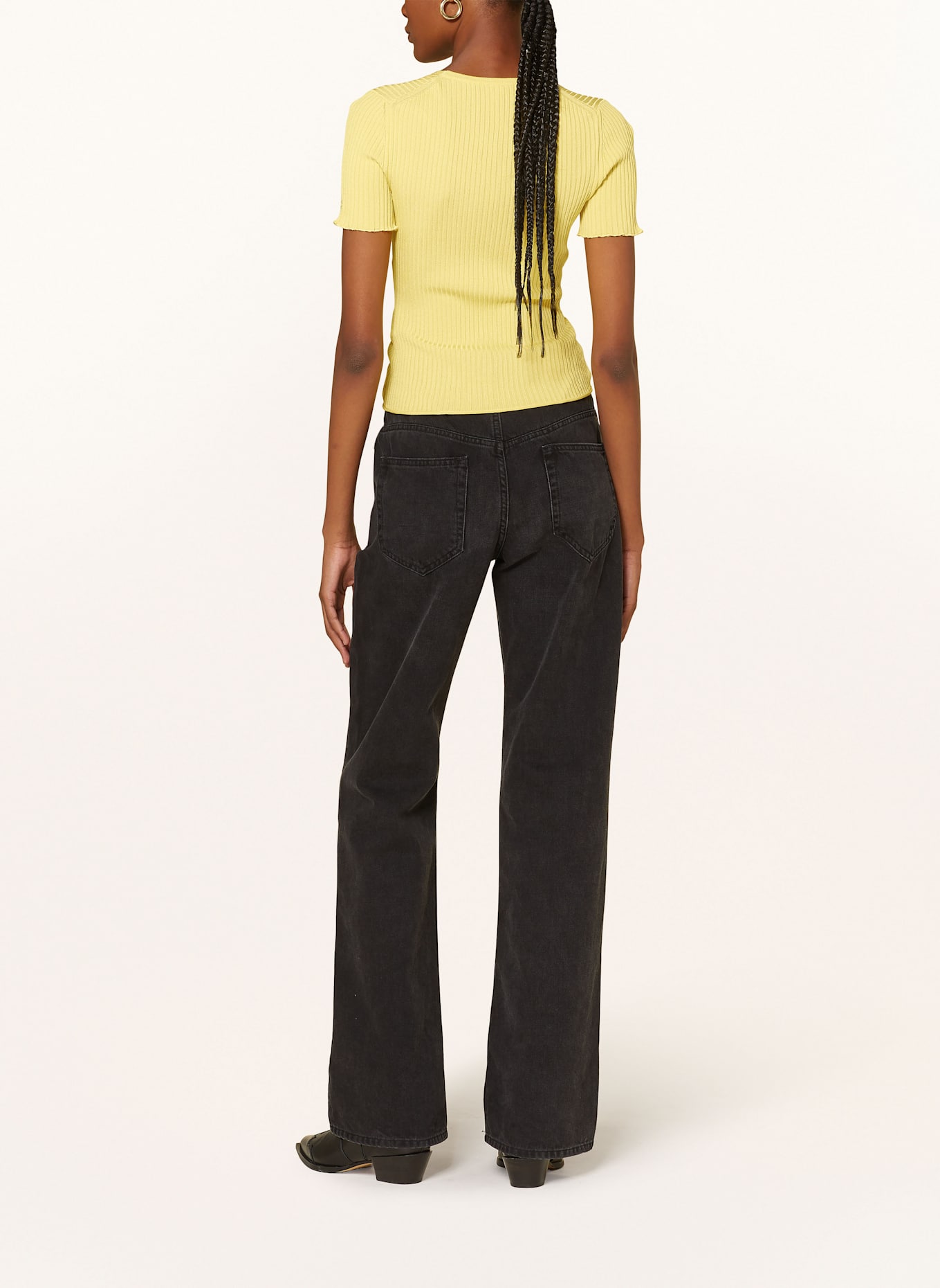 HUGO Knit shirt SLISERA: YELLOW