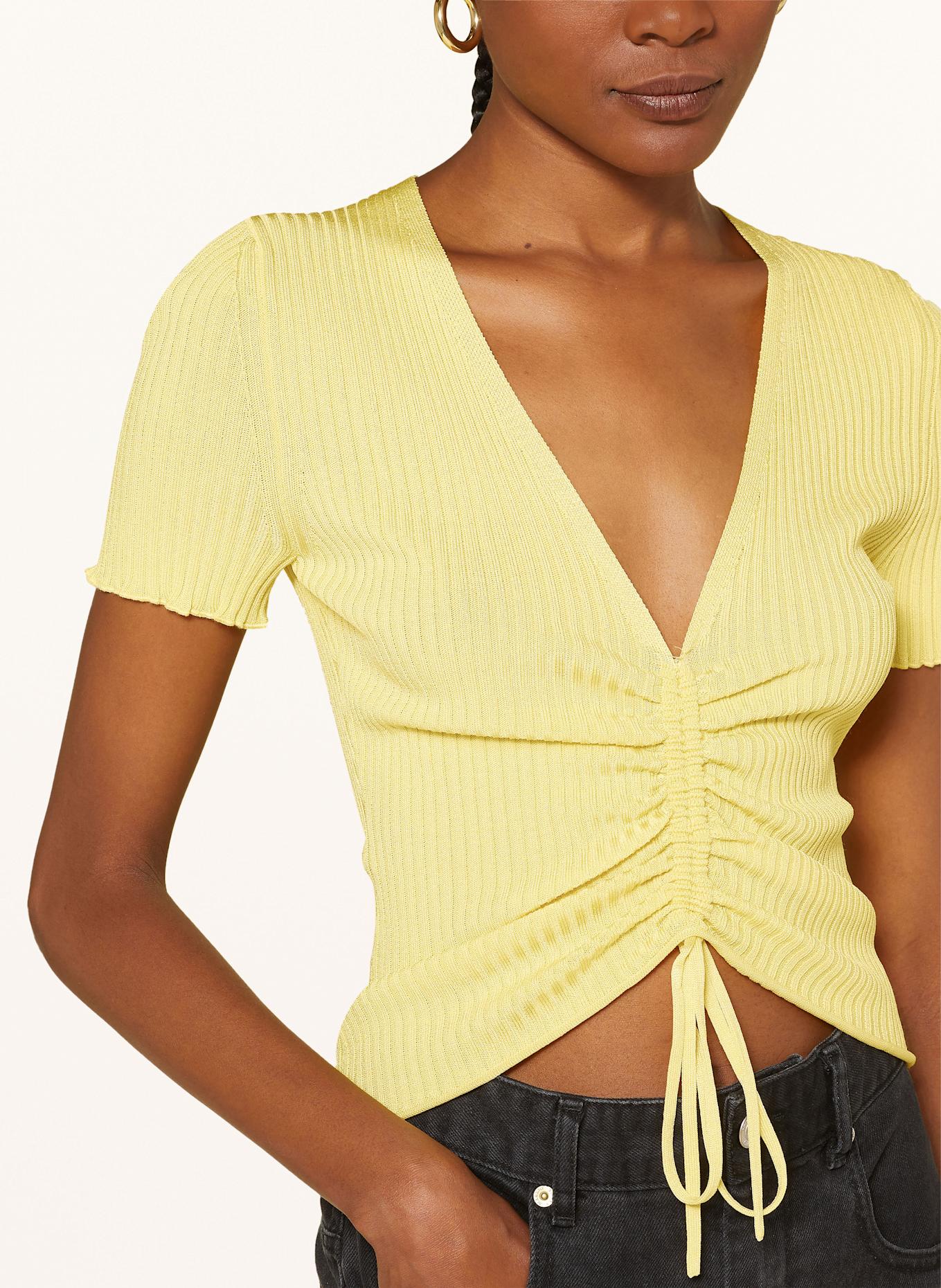 HUGO Knit shirt SLISERA: YELLOW