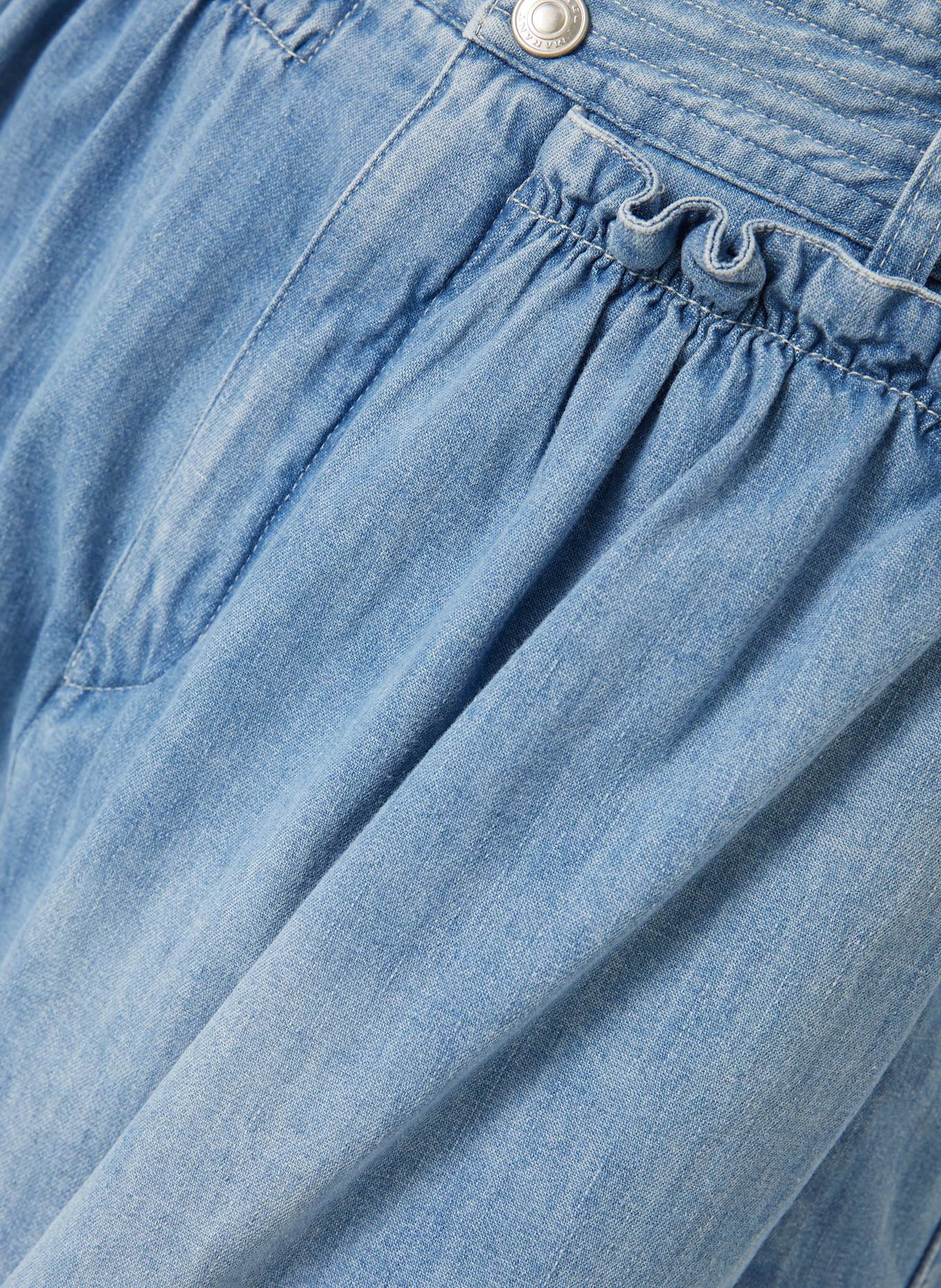 ISABEL MARANT Jeansshorts INGRID mit Rüschen: 30LU LIGHT BLUE