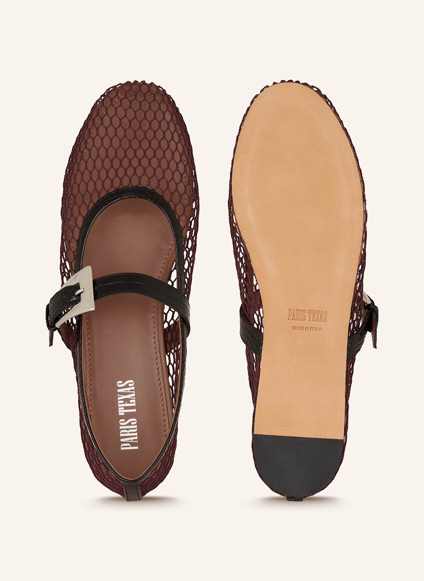 PARIS TEXAS Ballerines Mary Jane SVEVA: LILAS FONCÉ / NOIR