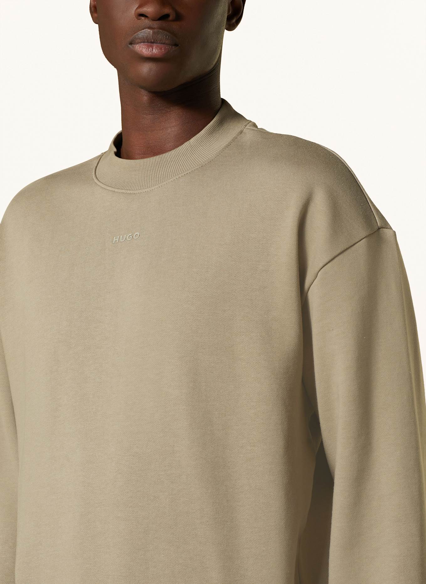 HUGO Sweat-shirt DAPOCREW: MARRON CLAIR