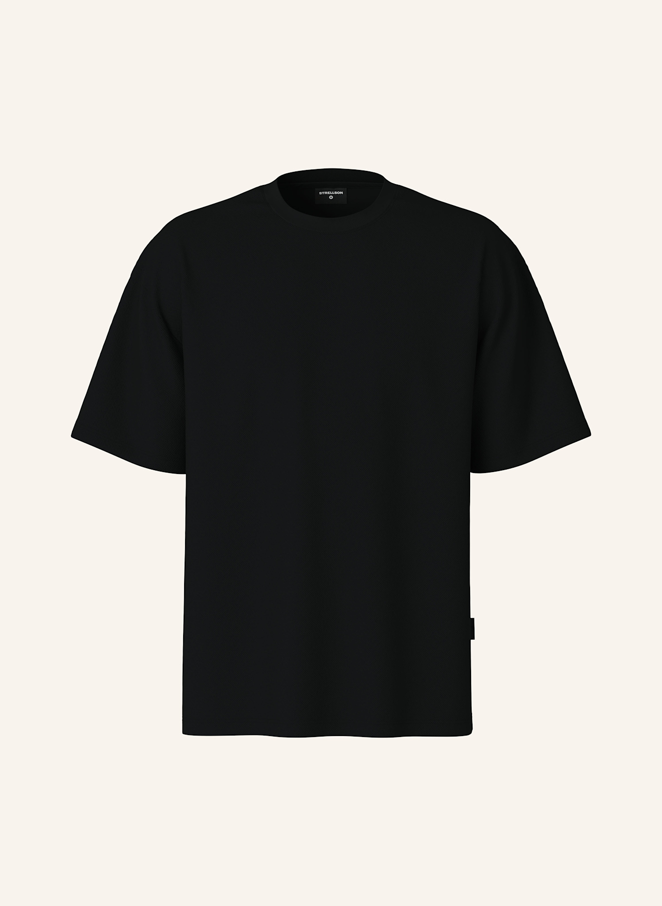 STRELLSON PICO T-shirt in piqué: BLACK
