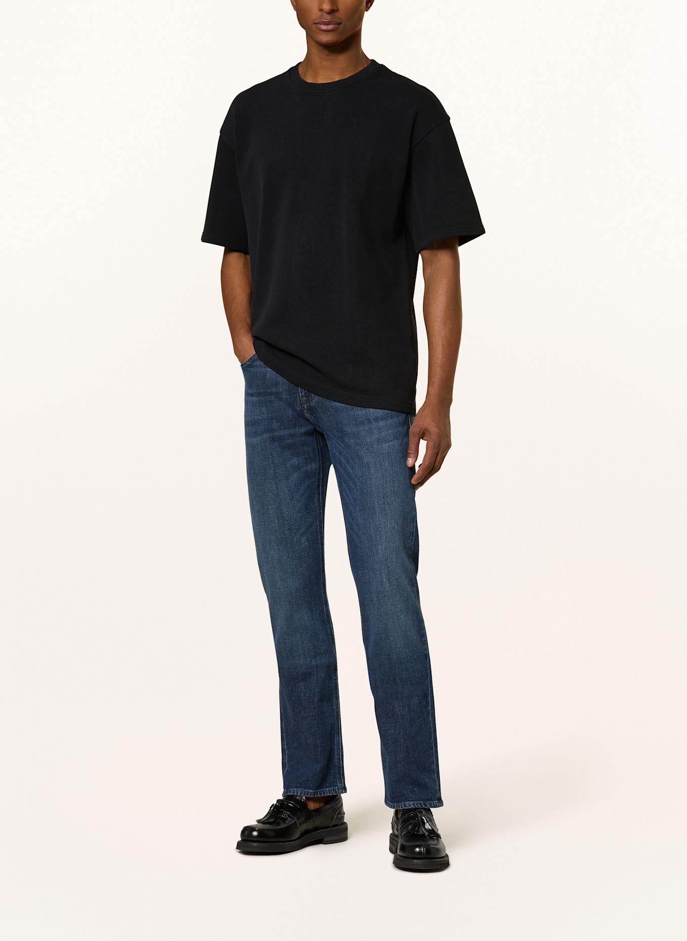 STRELLSON PICO T-shirt in piqué: BLACK