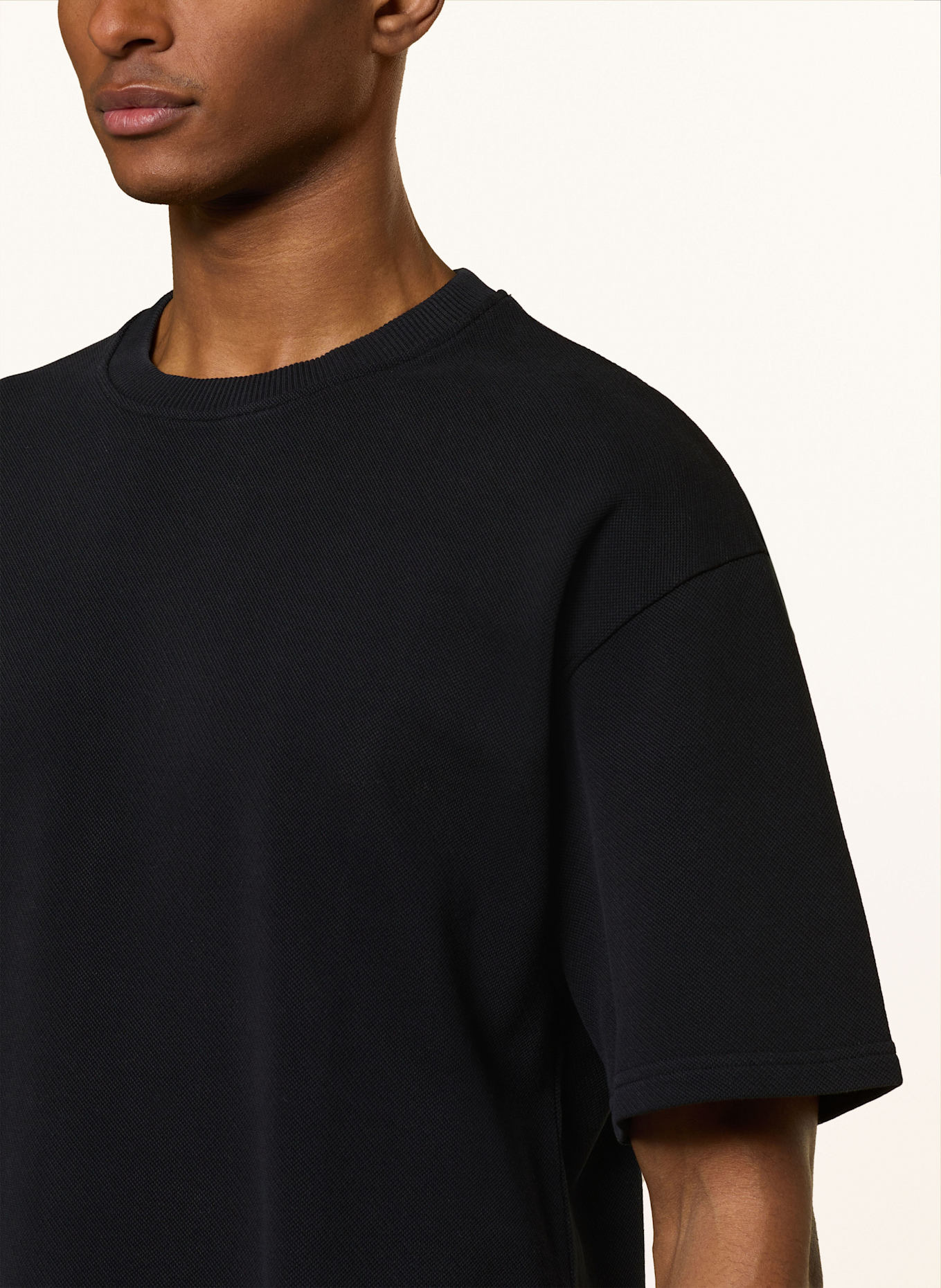 STRELLSON PICO T-shirt in piqué: BLACK