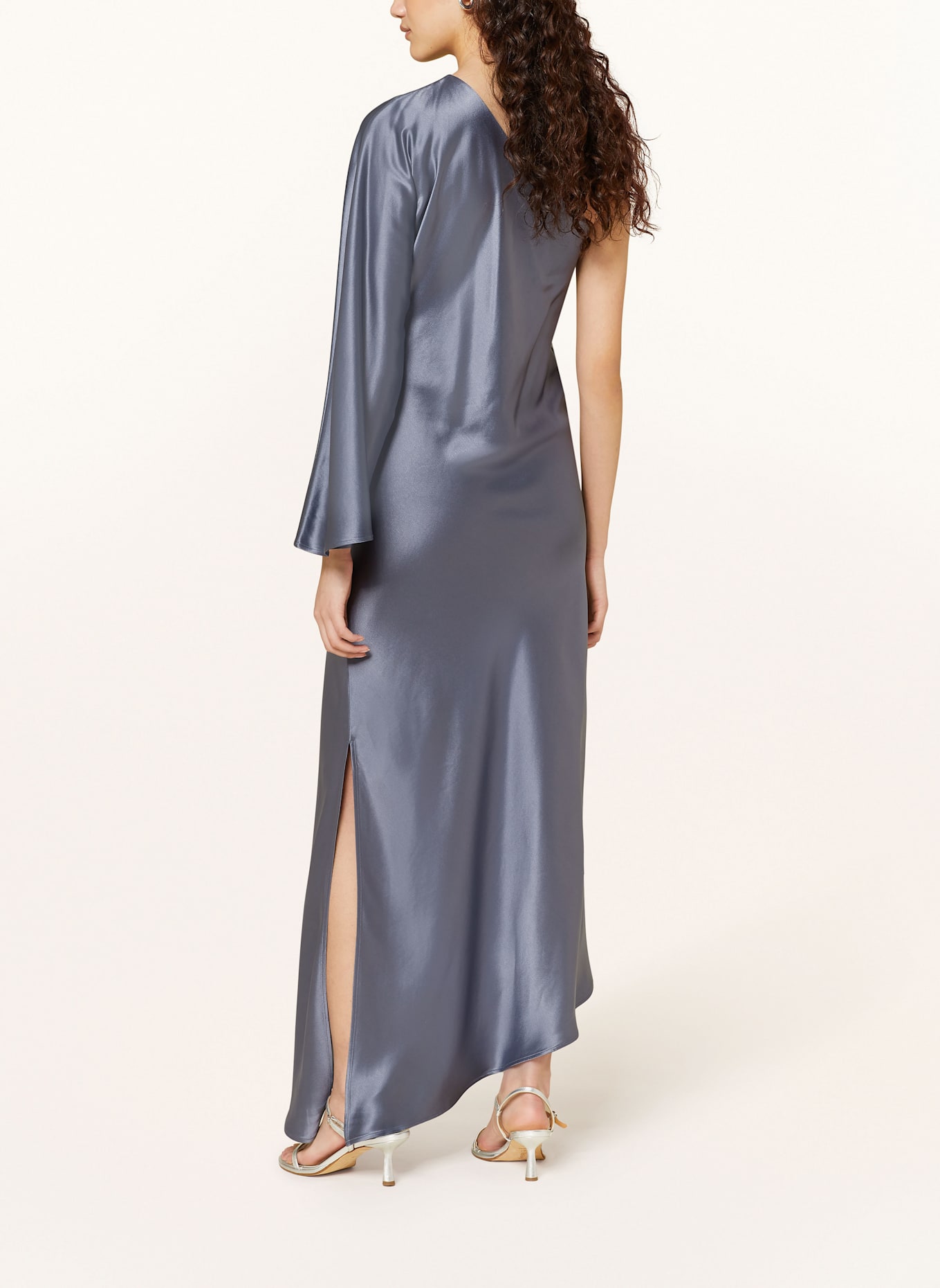 BY MALENE BIRGER One-Shoulder-Kleid AVILAS aus Satin: BLAU