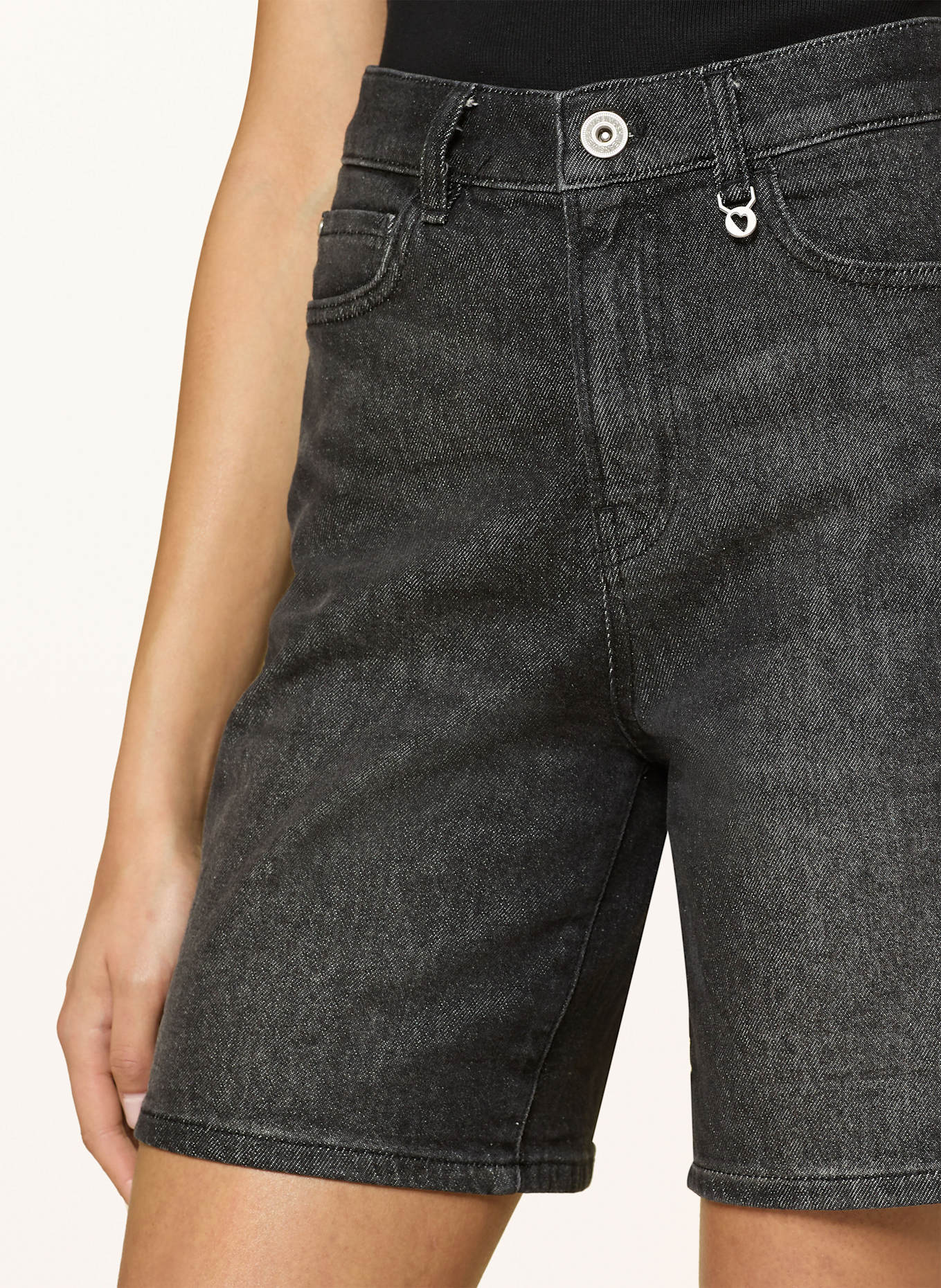 MOS MOSH Džínové šortky MMBATI: 861 DARK GREY