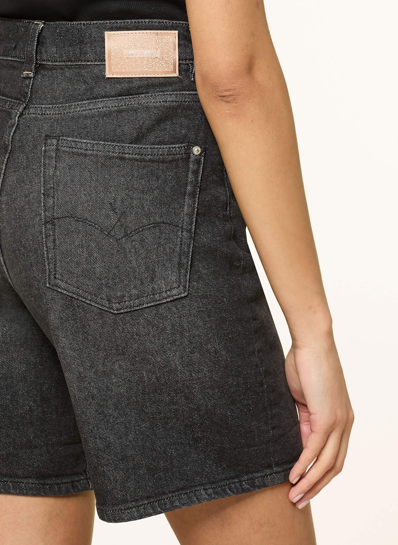 MOS MOSH Džínové šortky MMBATI: 861 DARK GREY