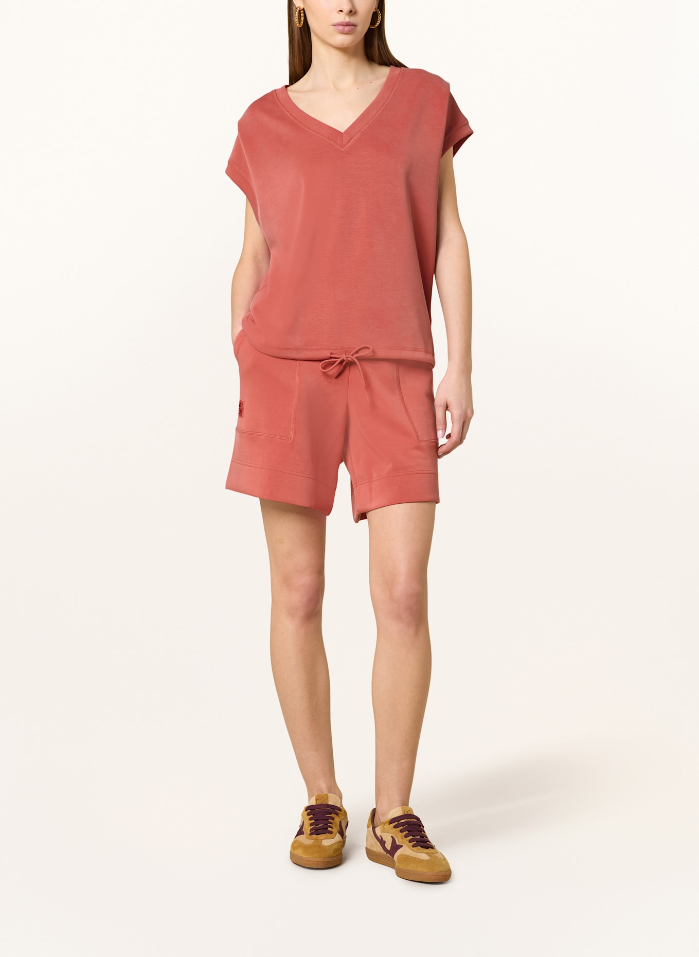 MOS MOSH Szorty dresowe MMNADI: JASNOCZERWONY