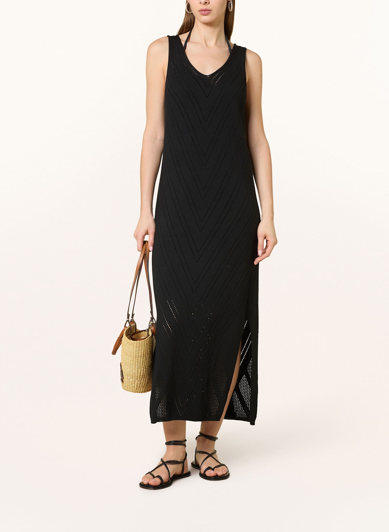 MOS MOSH Strickkleid MMALVANA: SCHWARZ