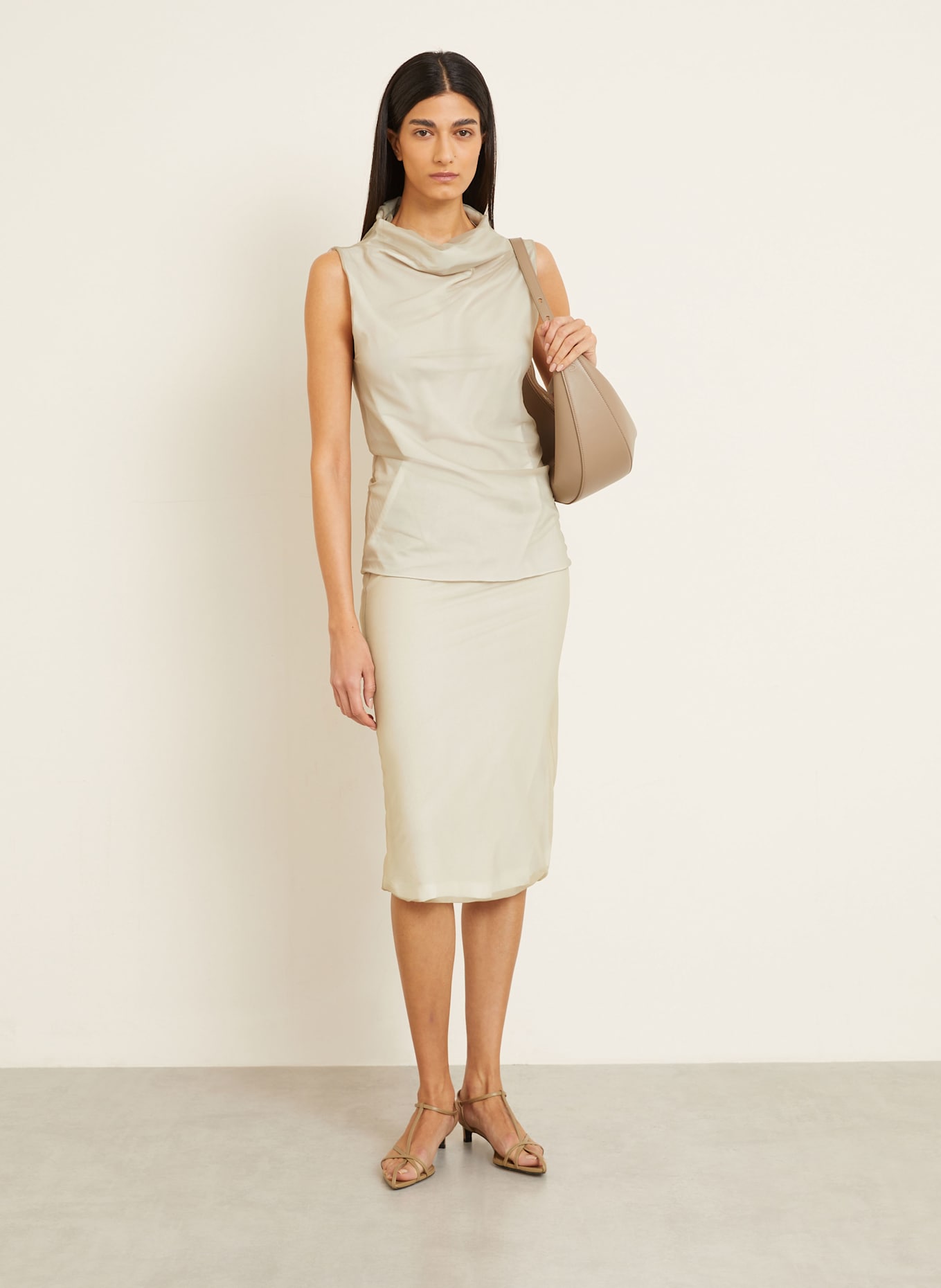 GAUCHERE Rock: BEIGE / WEISS