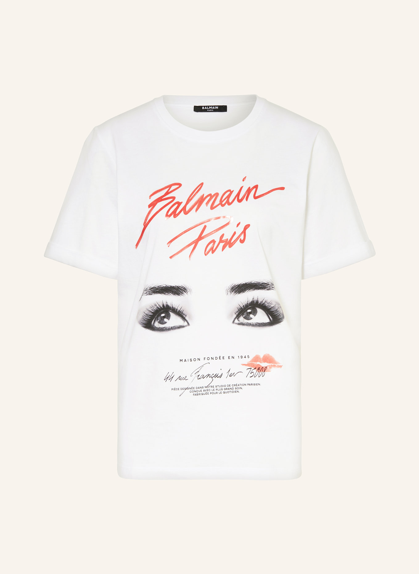 BALMAIN T-Shirt: WEISS