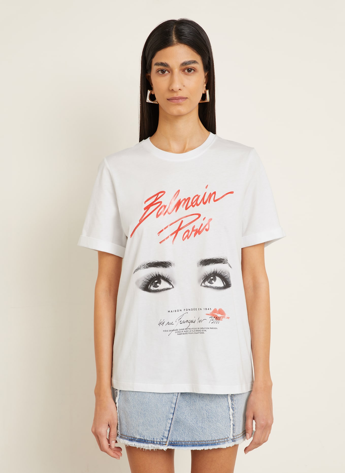 BALMAIN T-Shirt: WEISS