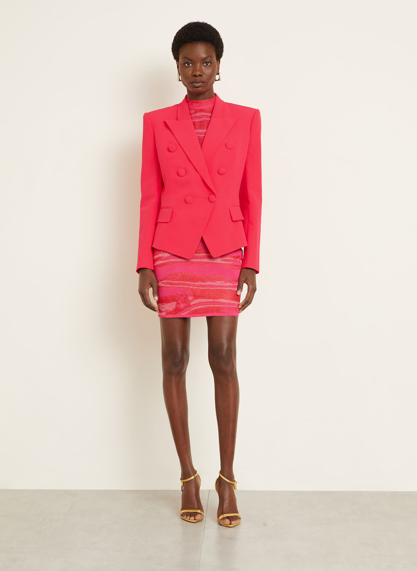 BALMAIN Blezer: FUKSJA