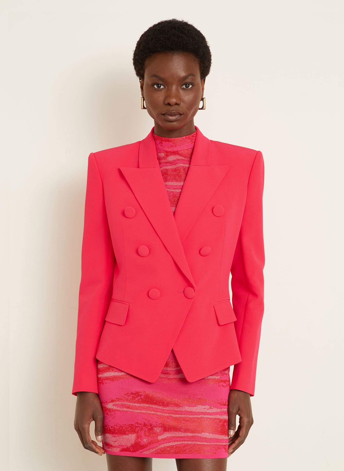 BALMAIN Blezer: FUKSJA