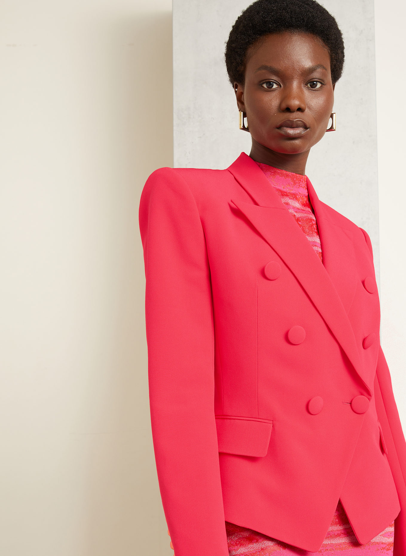 BALMAIN Blezer: FUKSJA