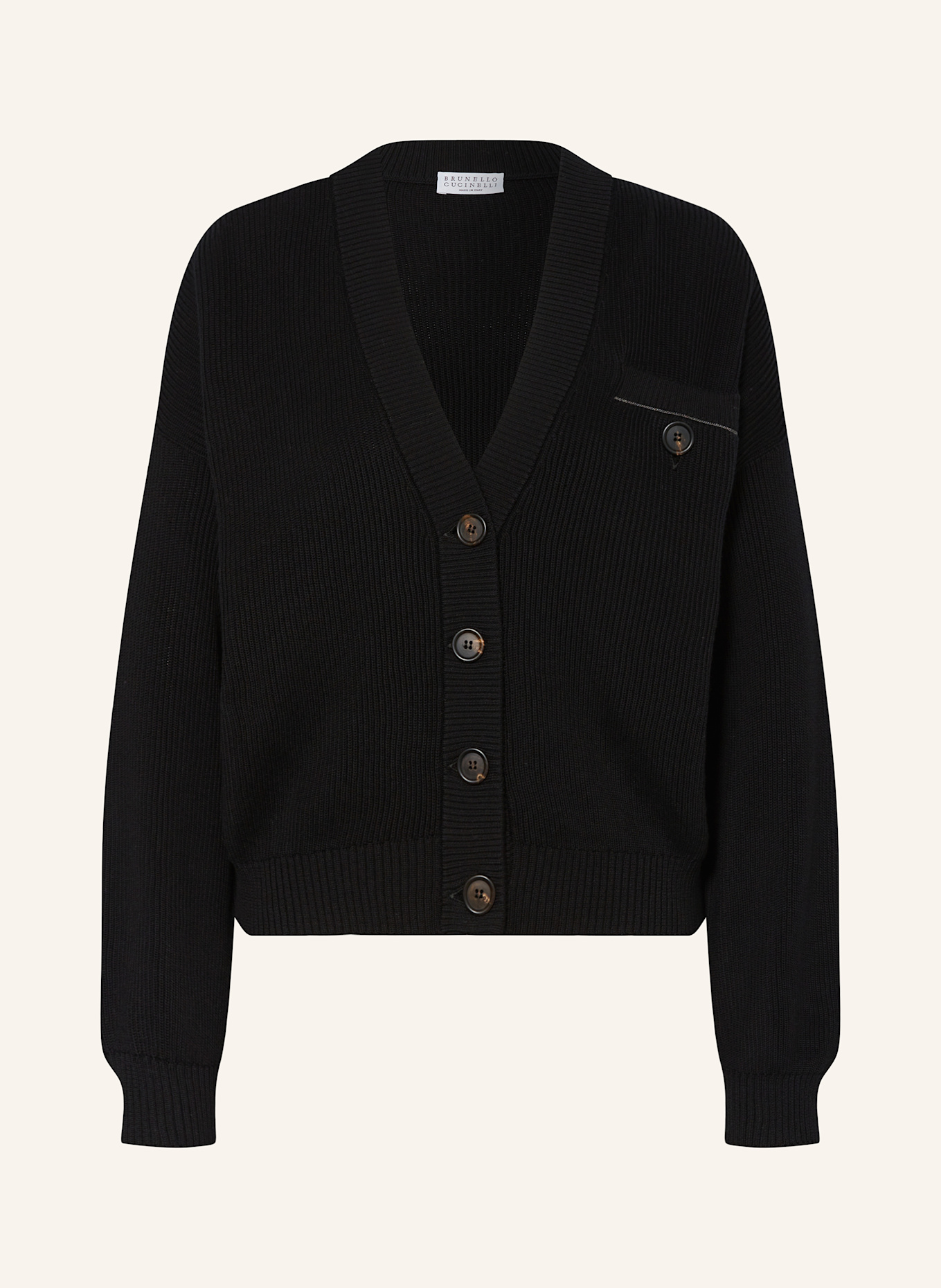 BRUNELLO CUCINELLI Strickjacke: SCHWARZ