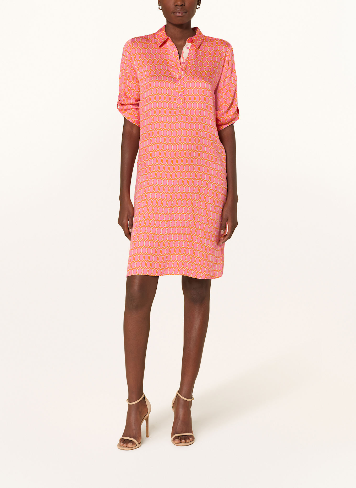 Smith & Soul Sukienka z rękawem 3/4: MOCNORÓŻOWY / POMARAŃCZOWY / MIĘTOWY