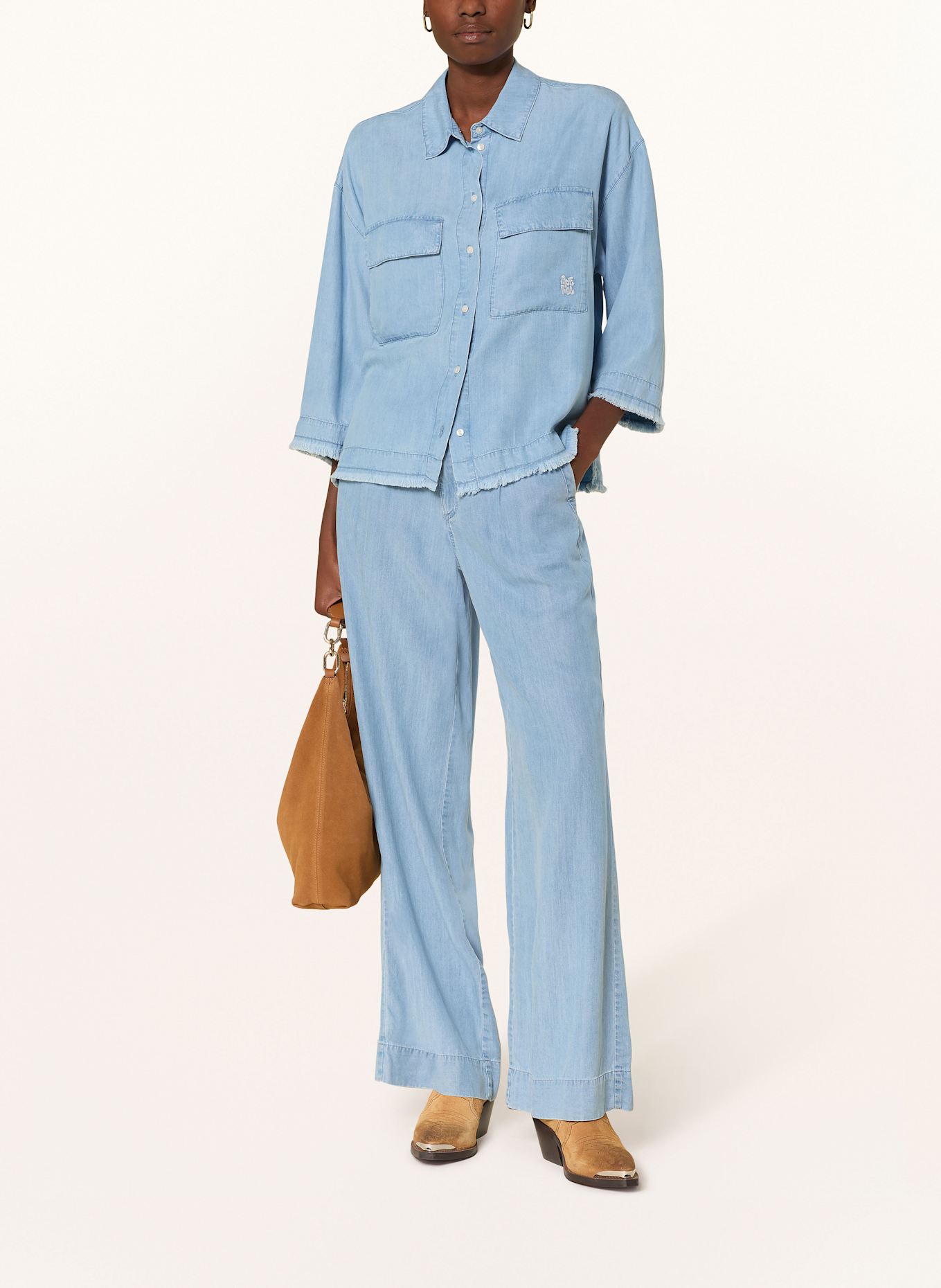 Smith & Soul Koszula w stylu jeansowym: JASNONIEBIESKI