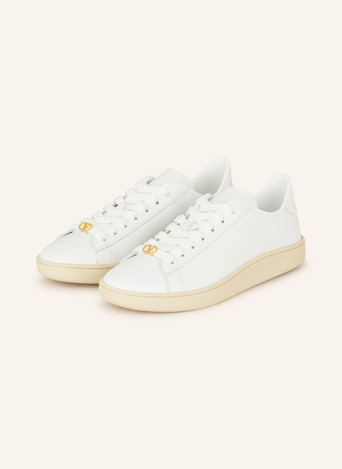 VALENTINO GARAVANI Sneaker ROYCO: WEISS / GRÜN