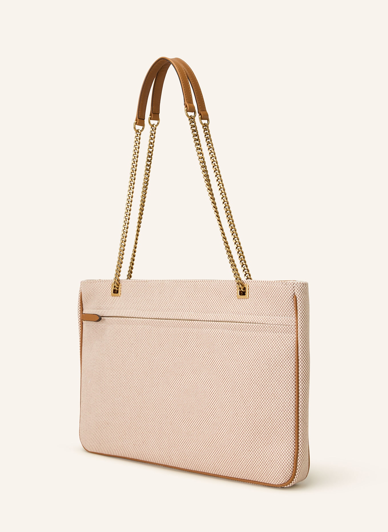 VALENTINO GARAVANI Torba na ramię VIVA SUPERSTAR MEDIUM: BIAŁY/ BRĄZOWY