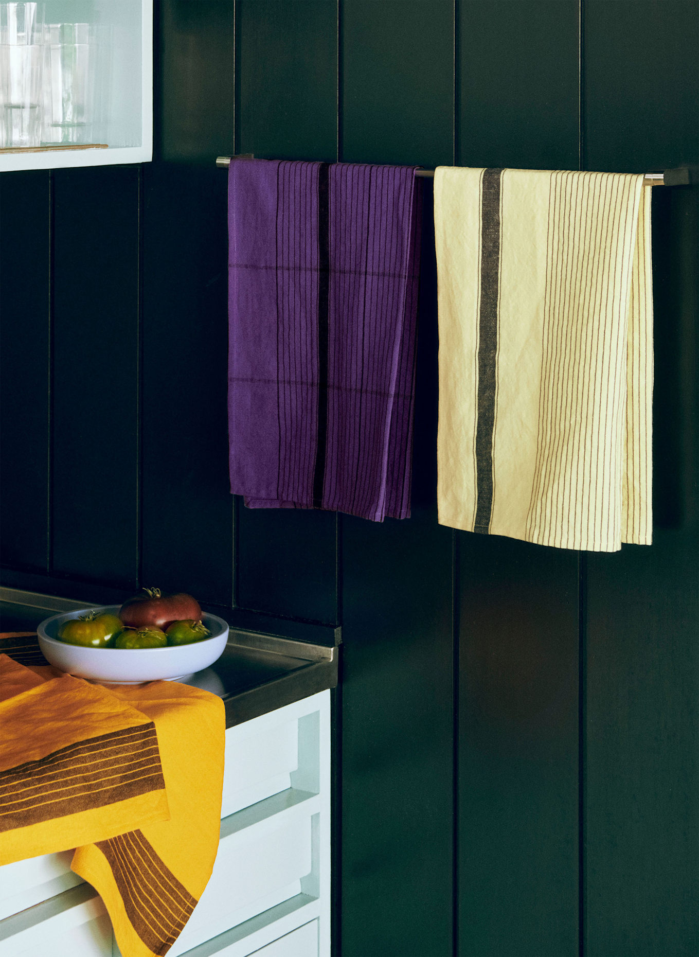 HAY torchon: LILAS / NOIR