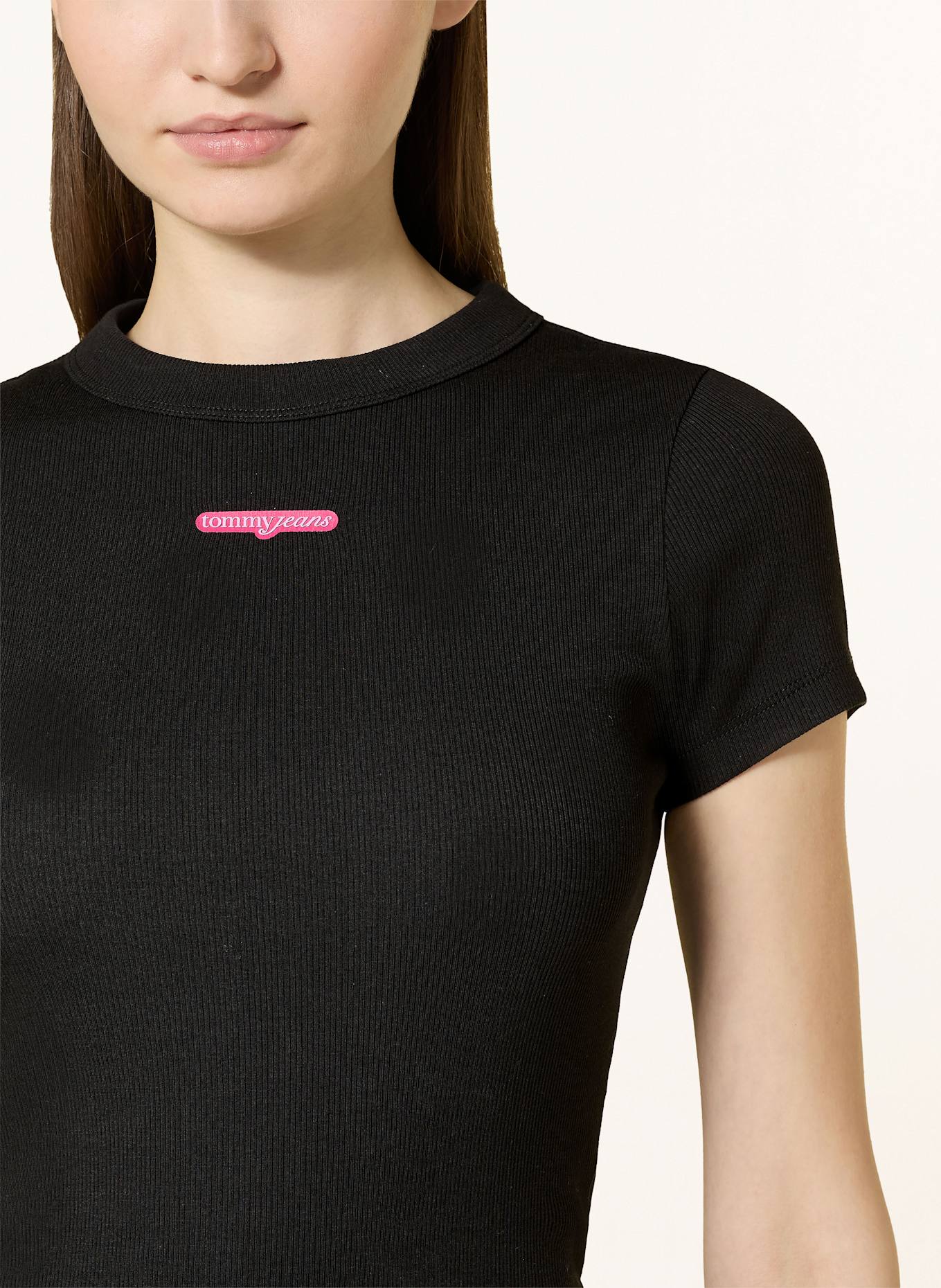 TOMMY JEANS T-Shirt: SCHWARZ