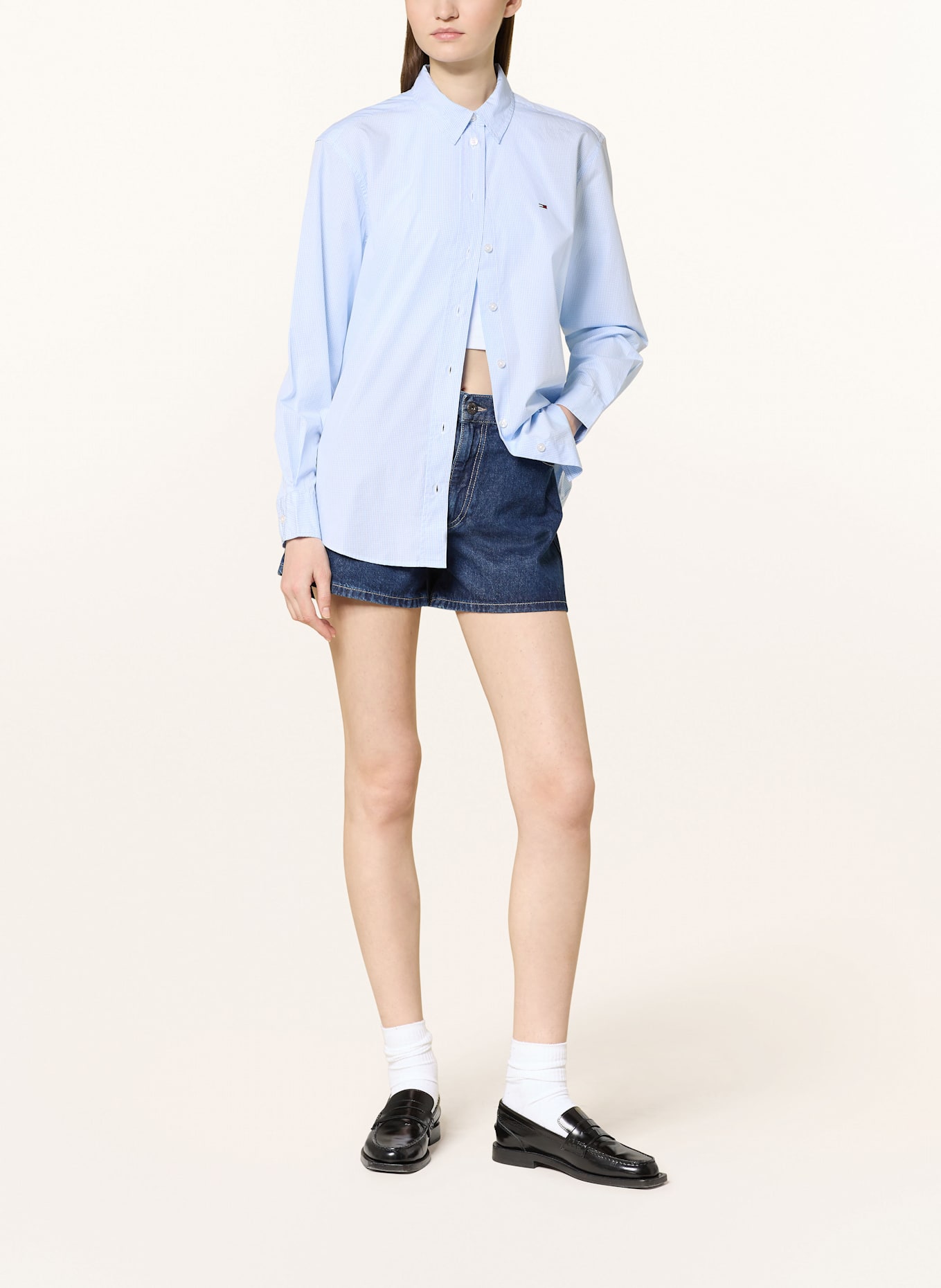 tommy chinelos JEANS Shirt blouse: Trainers tommy chinelos HILFIGER Low Cut Lace-Up Sneaker T3A4-32164-0289 S White Platinum X048