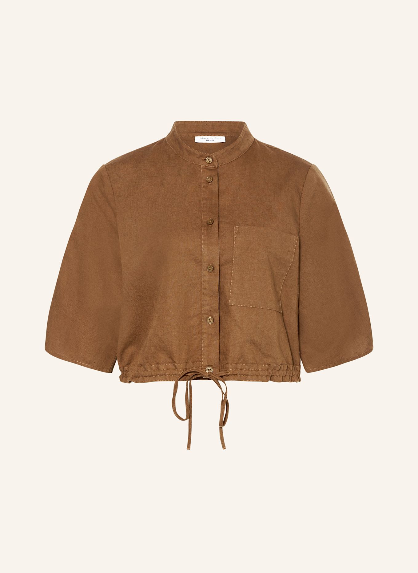 Marc O'Polo DENIM Hemdbluse: BRAUN