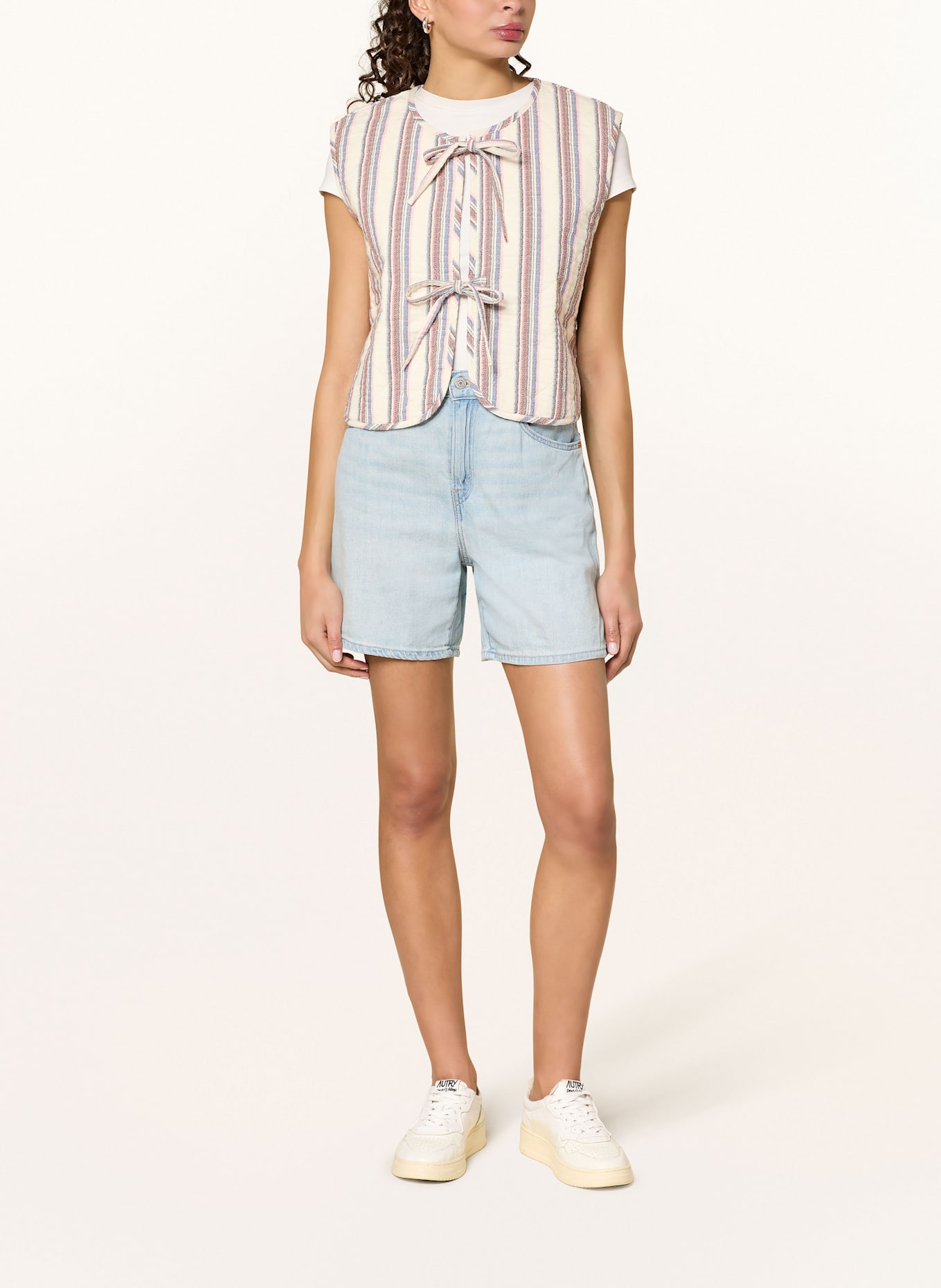 Marc O'Polo DENIM Steppweste: ECRU / ROSA / BLAU