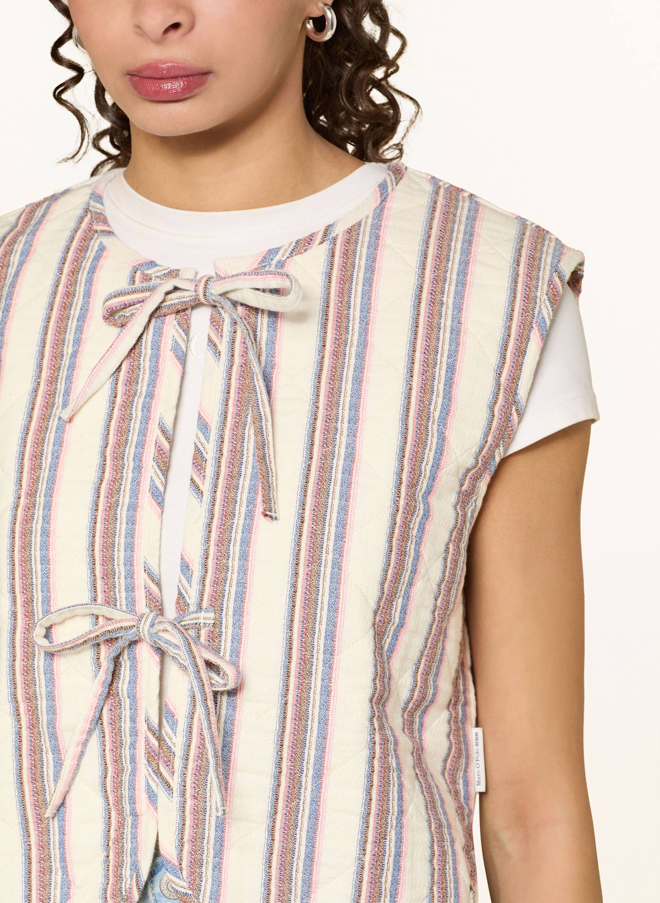 Marc O'Polo DENIM Steppweste: ECRU / ROSA / BLAU