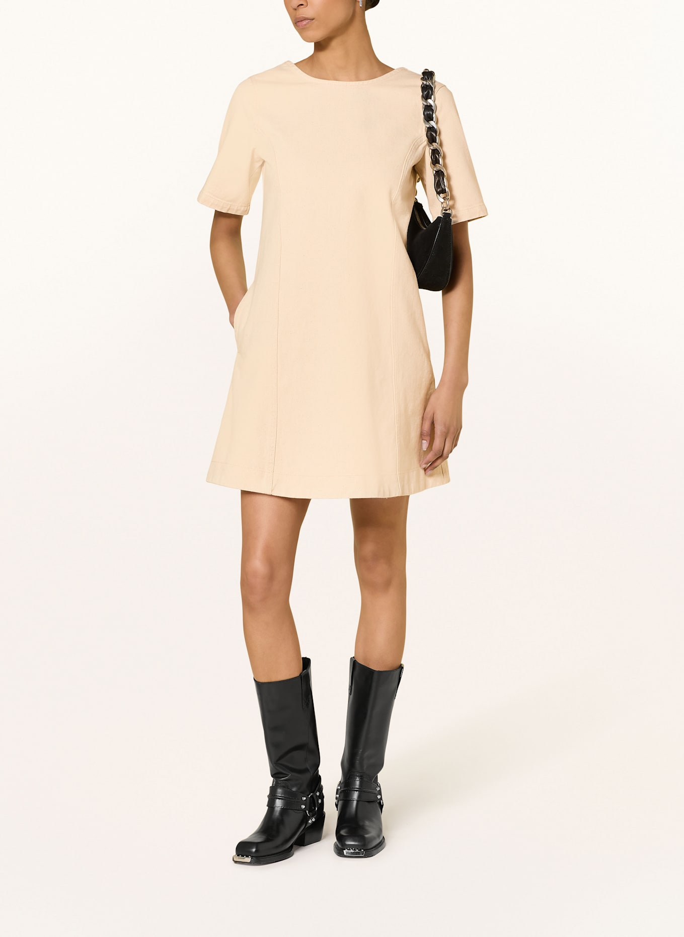 Marc O'Polo DENIM Jeanskleid: WEISS