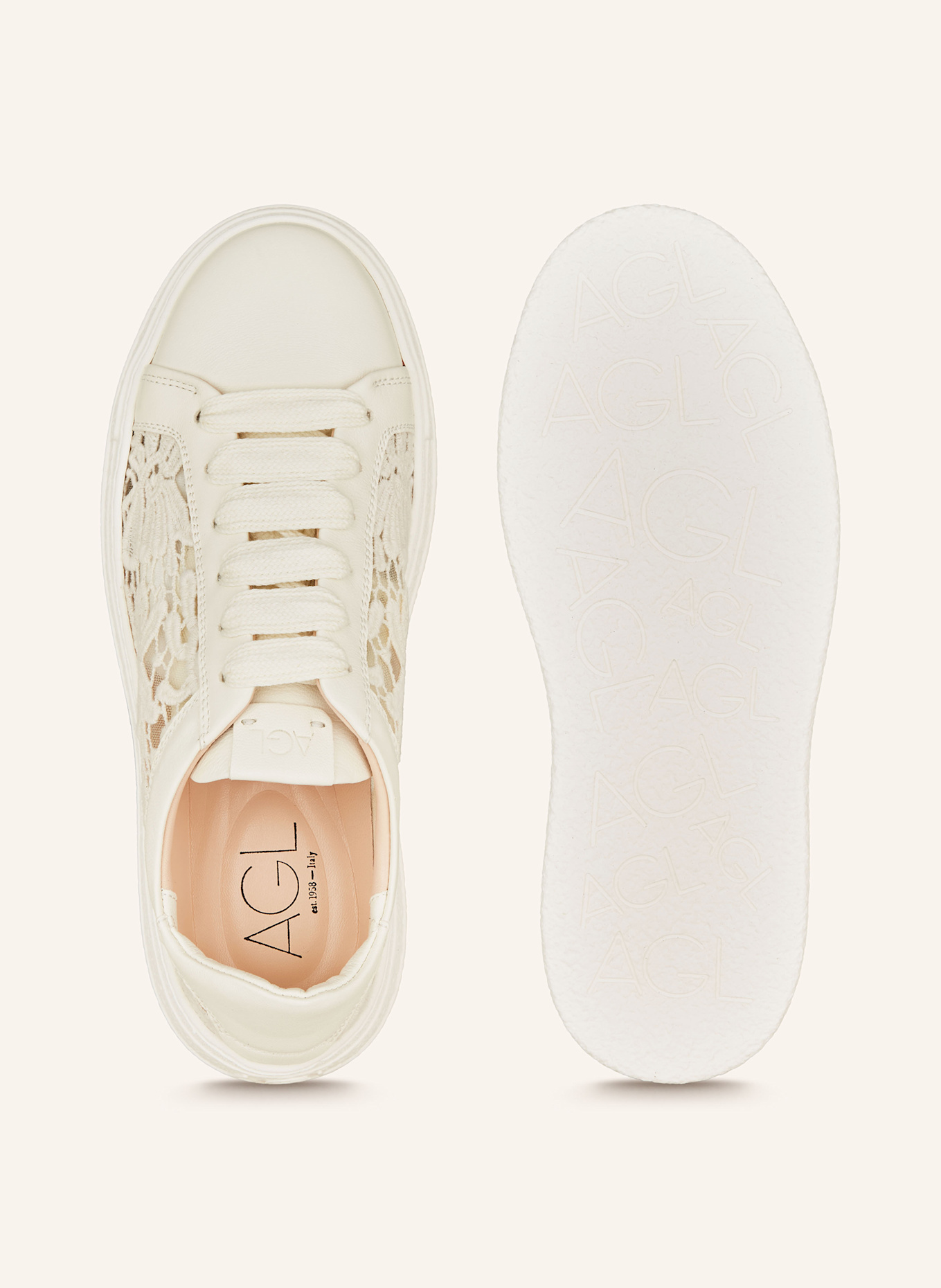 AGL Sneaker GIULY: ECRU