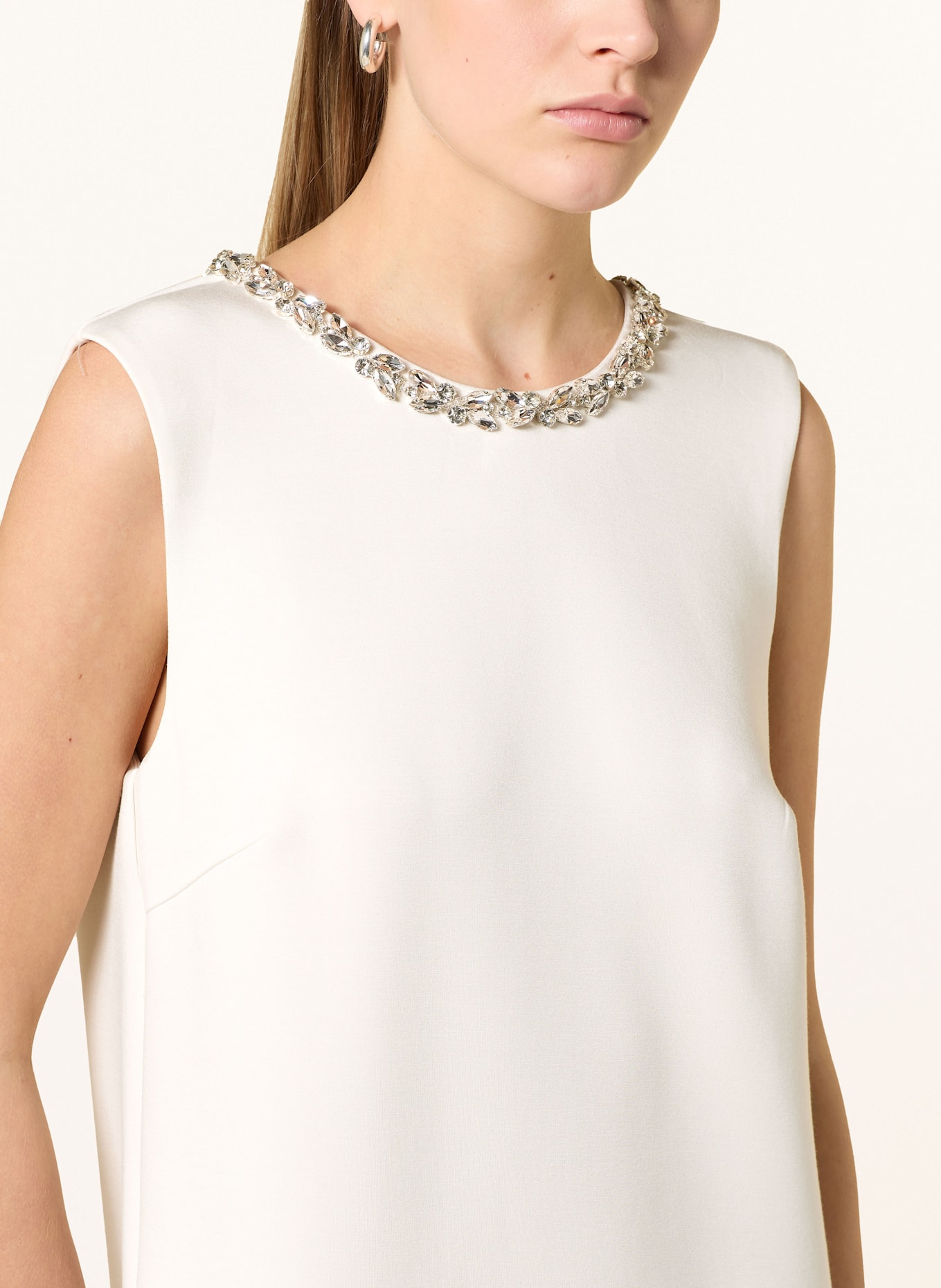 oui Spitzenkleid: CREME