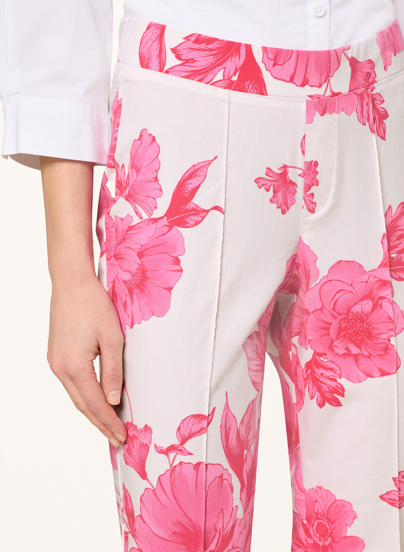 oui 7/8-Hose: WEISS/ PINK/ ROSA