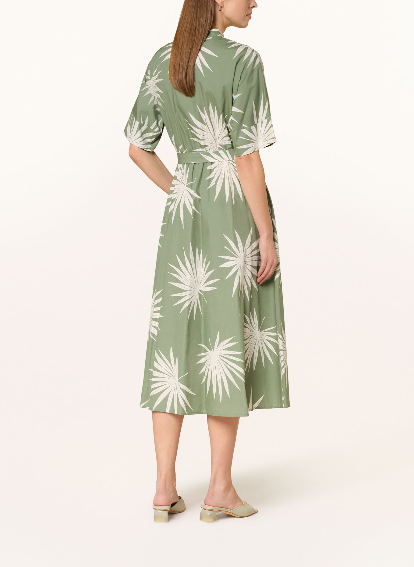 oui Kleid: HELLGRÜN / WEISS